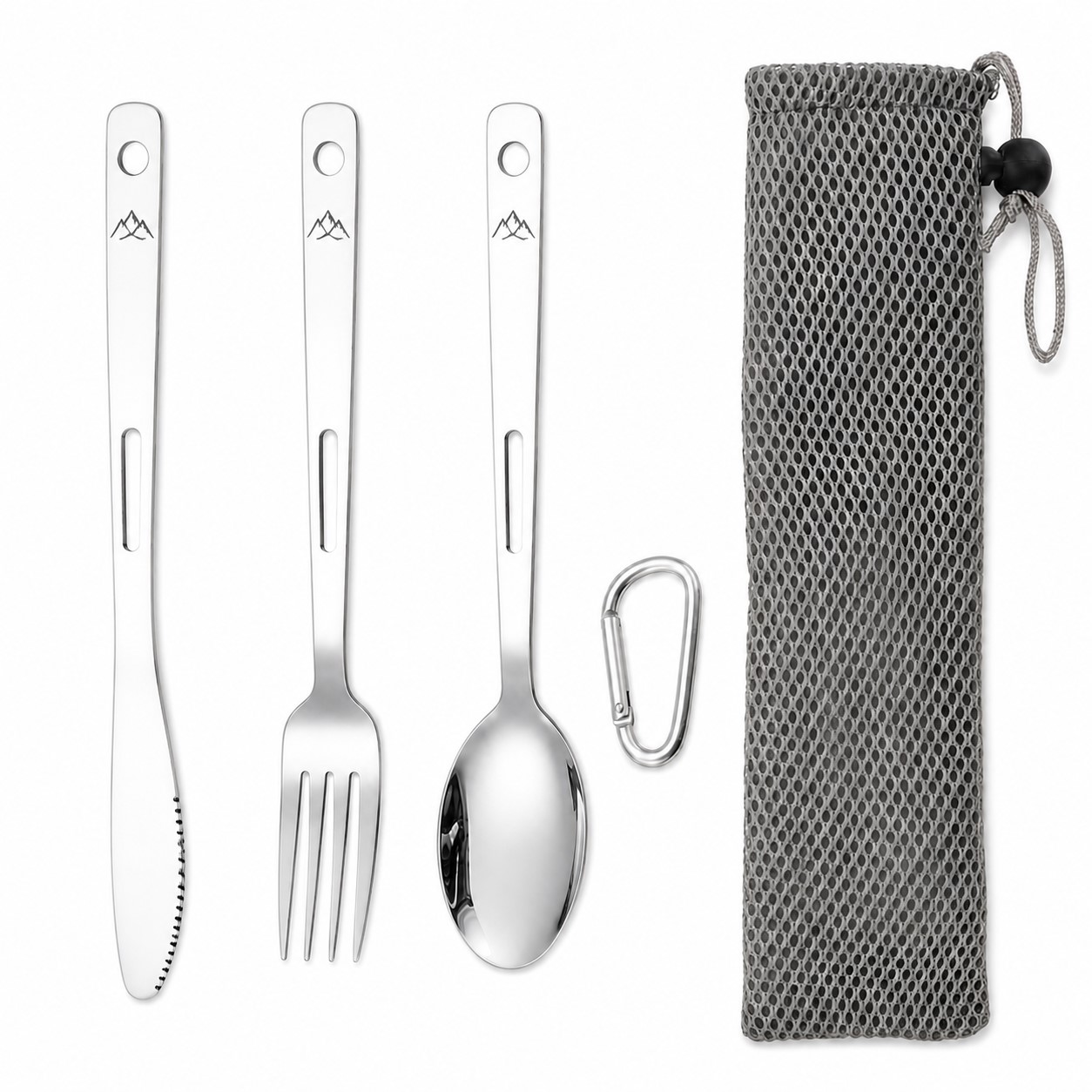 Stainless Steel Cutlery Set With Mesh Bag