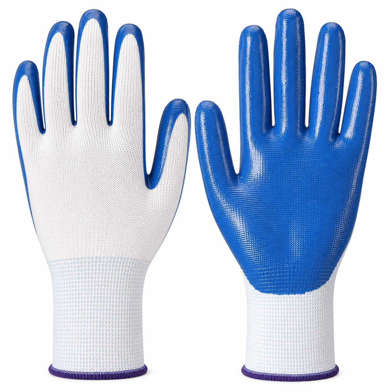 Reusable Nitrile Coated Nylon Safety Gloves — view 2