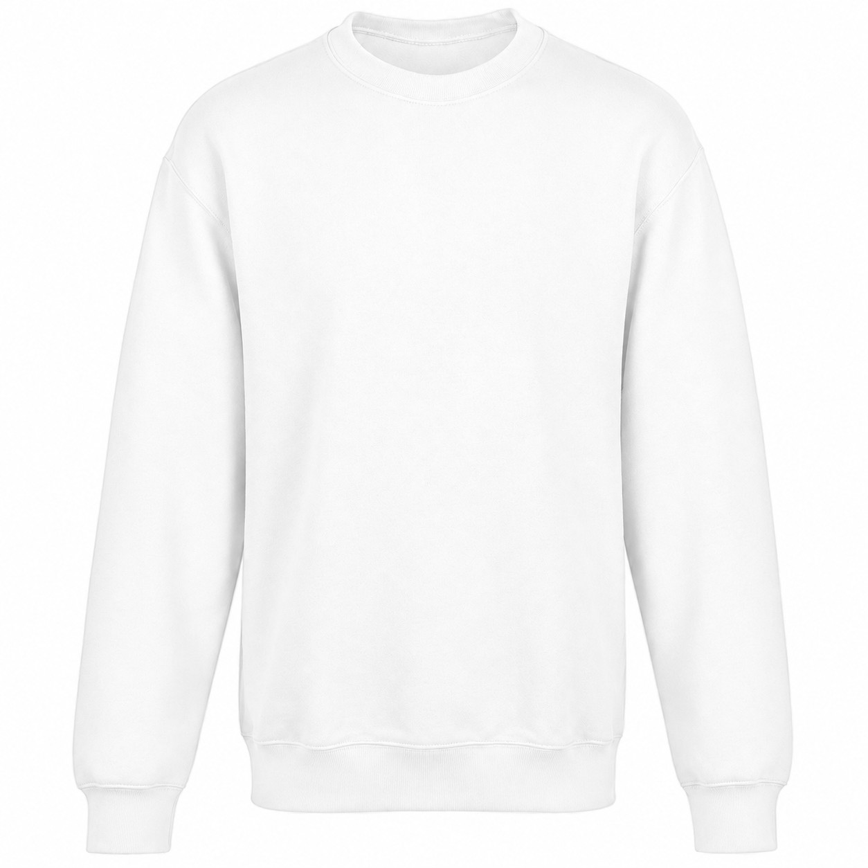 Soft Fleece Crewneck Sweatshirt — White