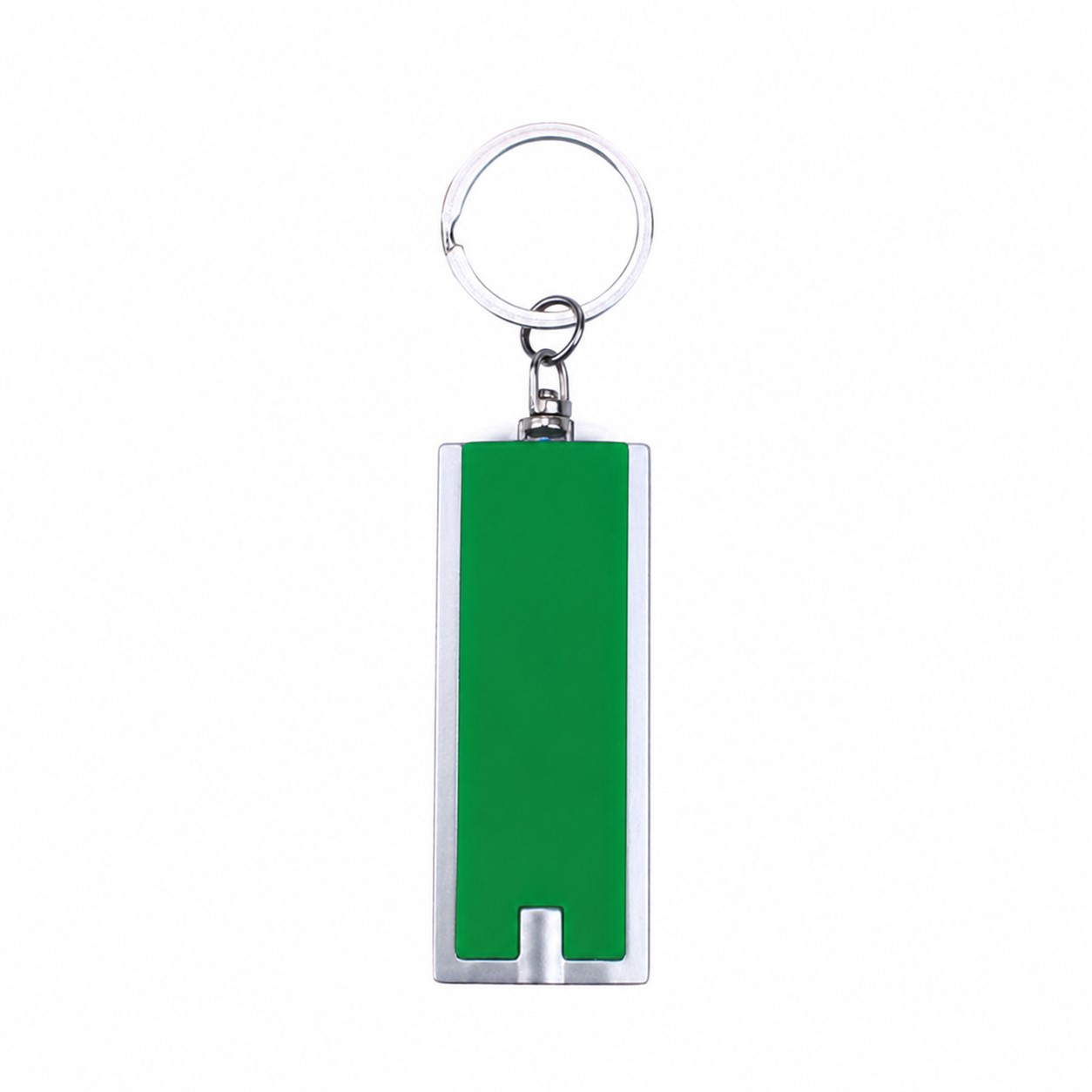 LED Flashlight Keychain — Green