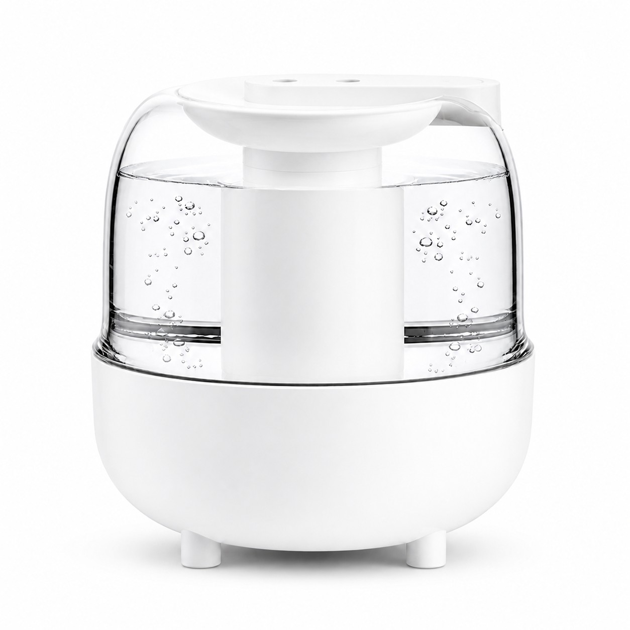 Dual Mist Plastic Humidifier — White