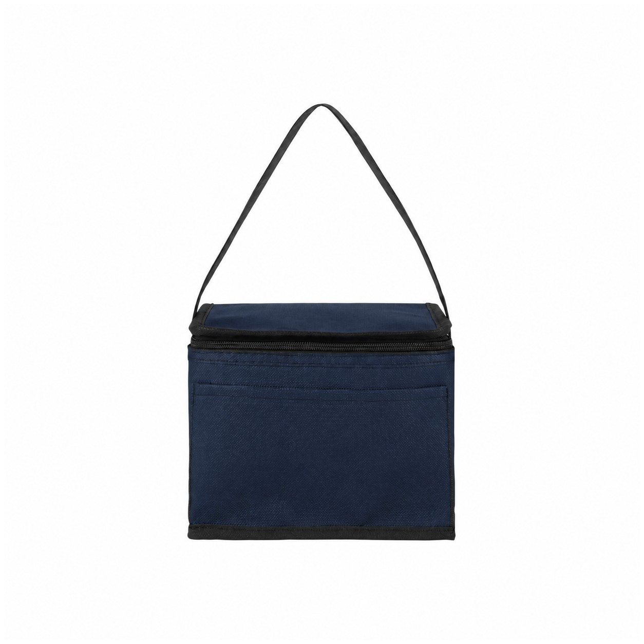 Zippered Storage Non-Woven Cooler Bag — Navy Blue