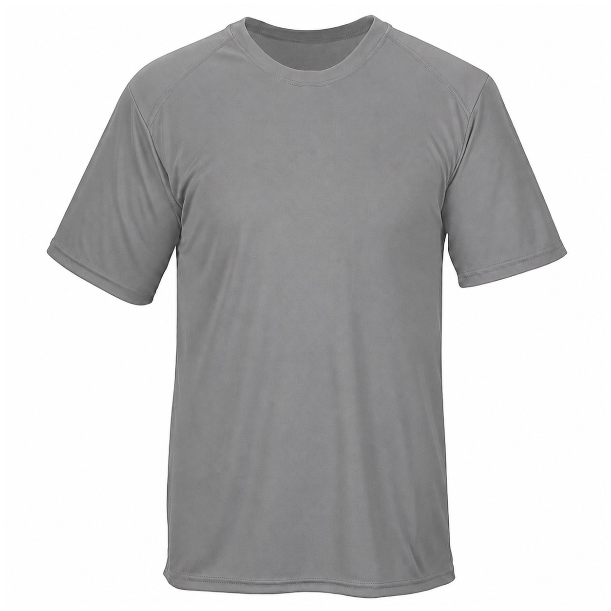 Lightweight Polyester Performance T-Shirt — Gray
