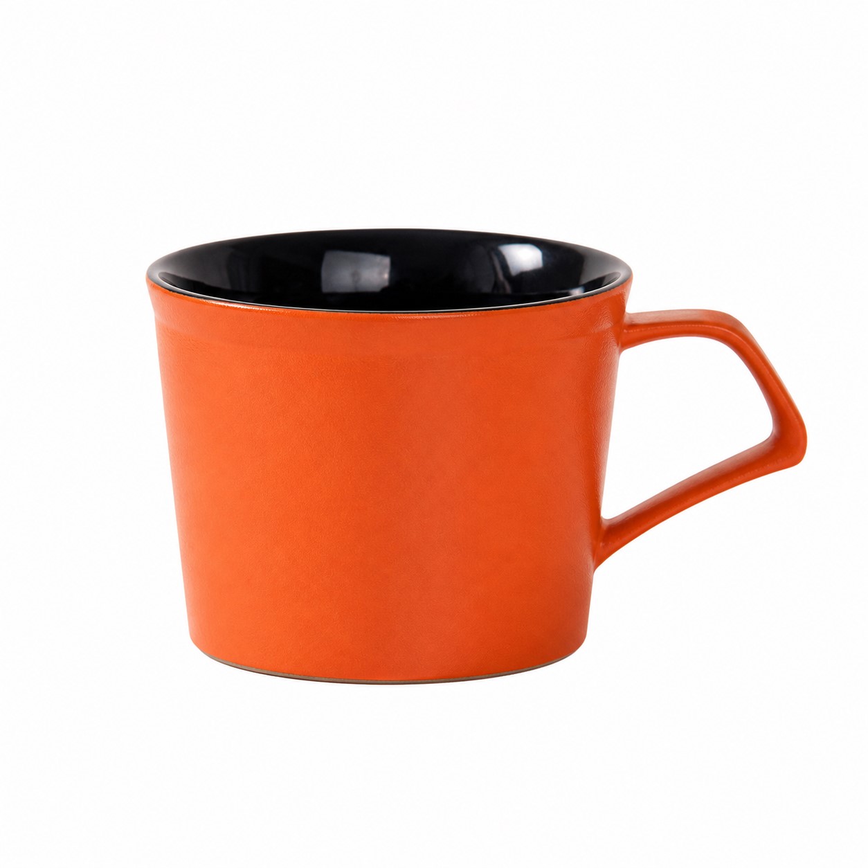Matte Ceramic Latte Mug With Curved Handle — view 2