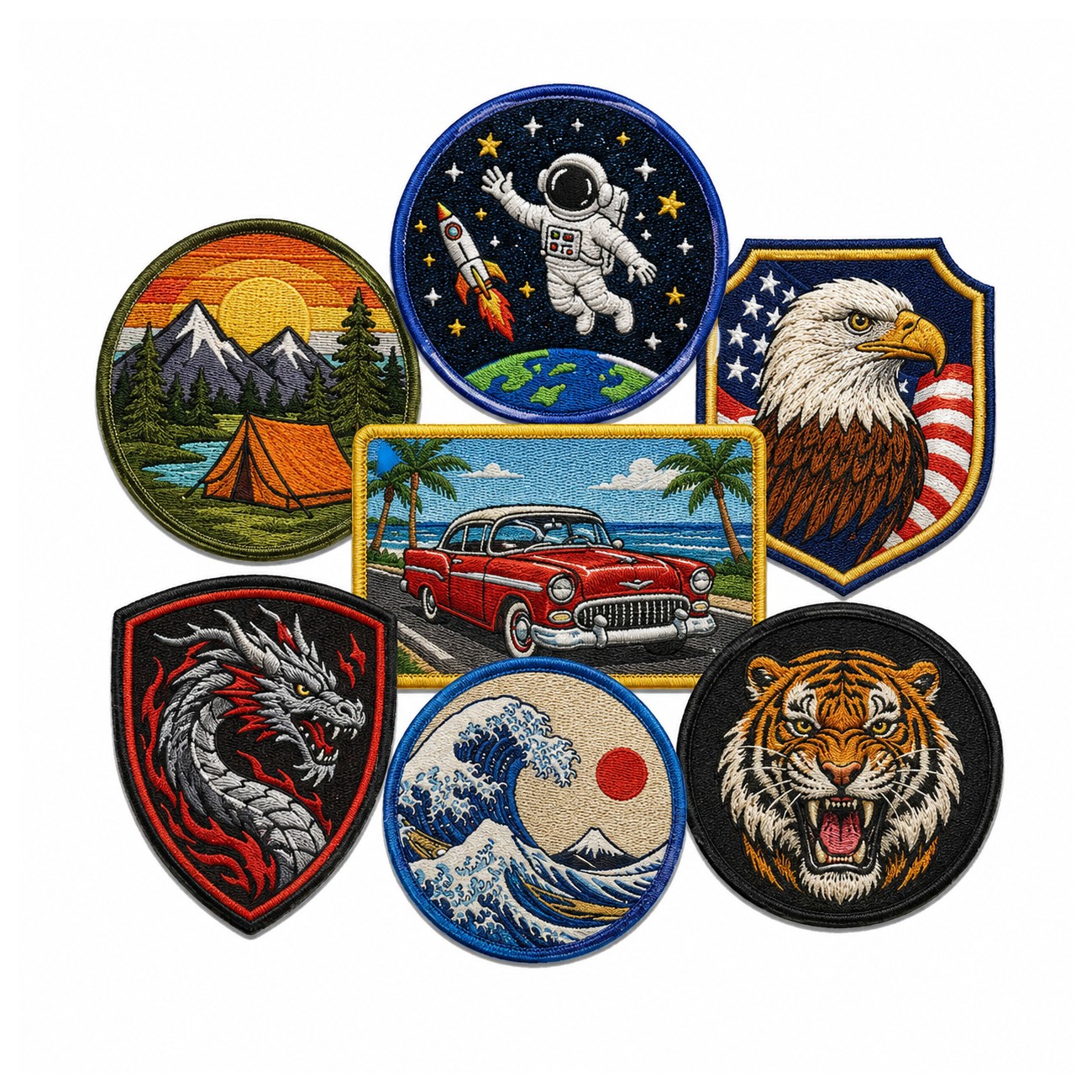 3-Inch Polyester Twill Patch