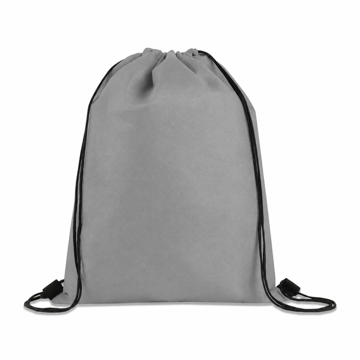 80GSM Non-Woven Drawstring Bag — Gray