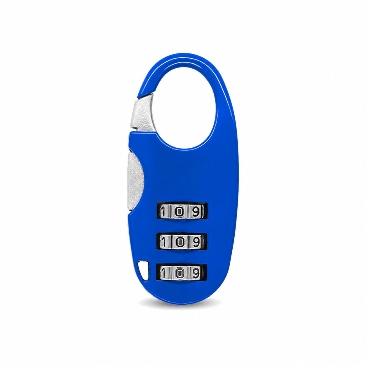 Oval Zinc Alloy Combination Lock — Blue