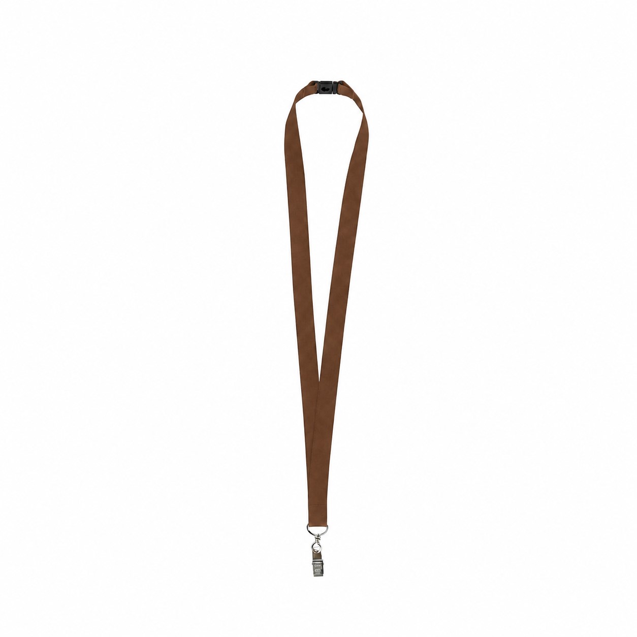 Rear Breakaway Bulldog Clip Lanyard — Brown