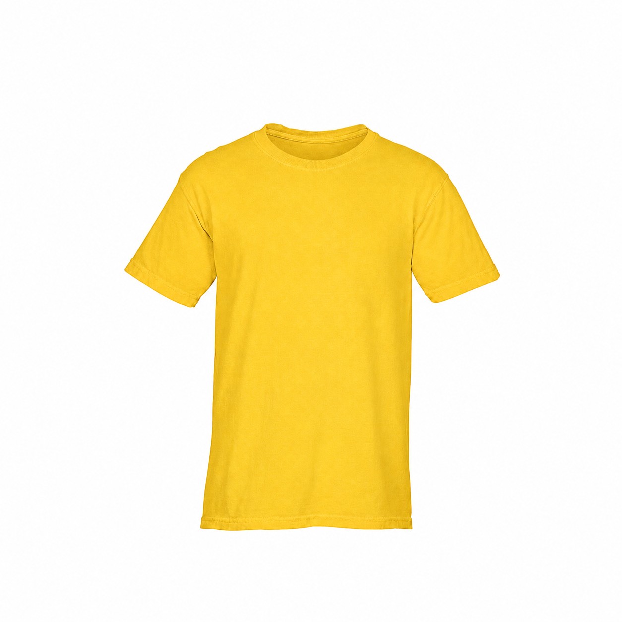 Garment-Dyed Ringspun Cotton T-Shirt — Yellow