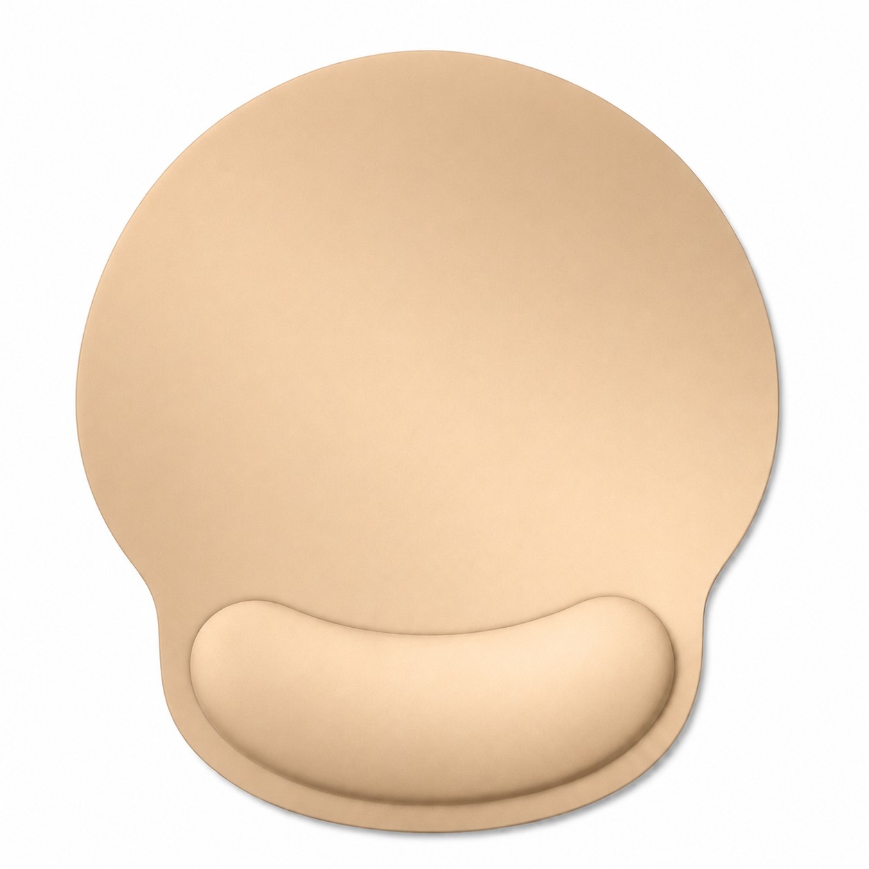 Ergonomic Gel Wrist Rest Mouse Pad — Natural Beige