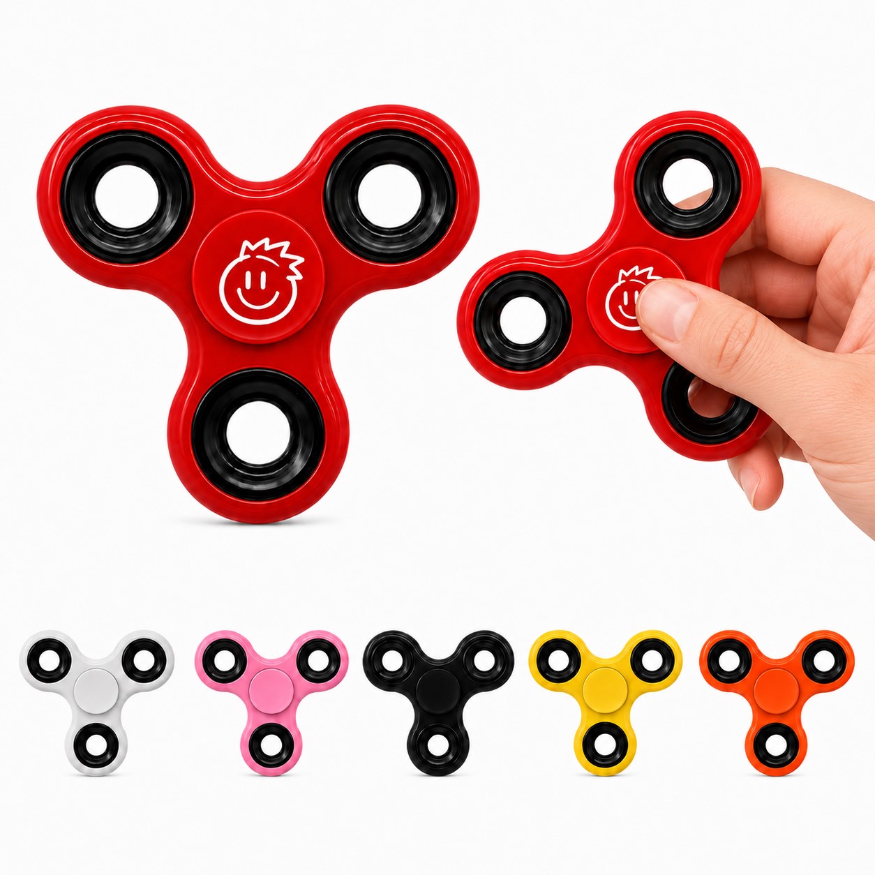 Compact ABS Three Arm Fidget Spinner