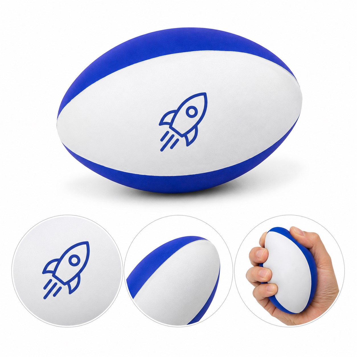 Oval PU Foam Rugby Stress Ball