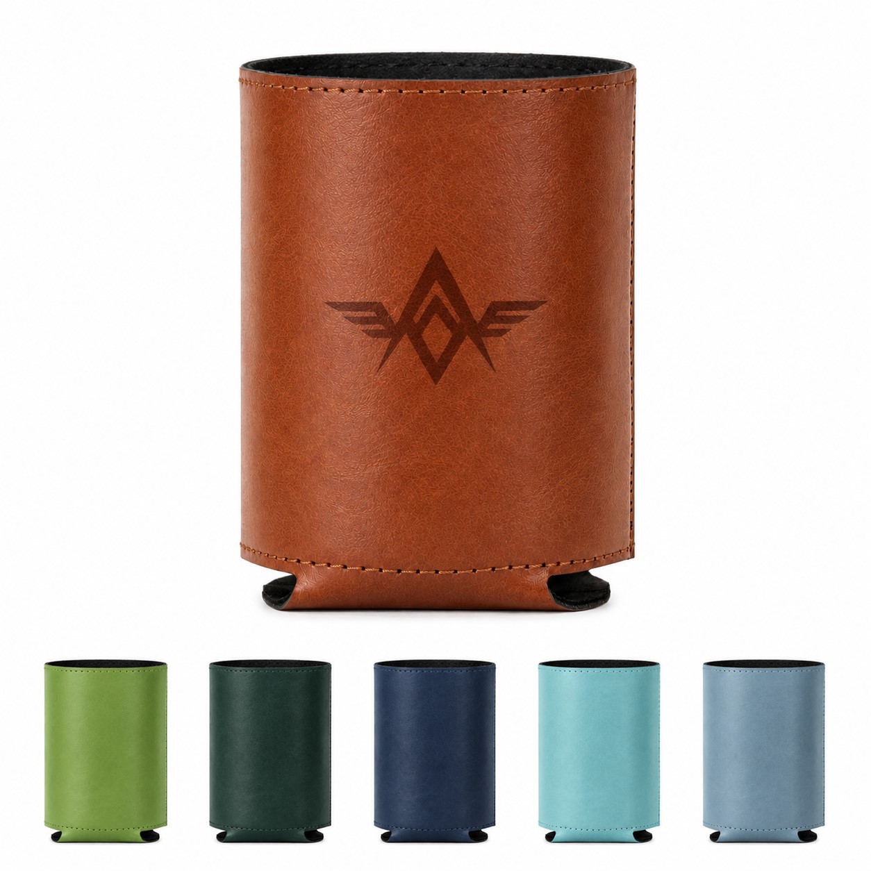 Insulated PU Leather 12 Ounce Can Cooler