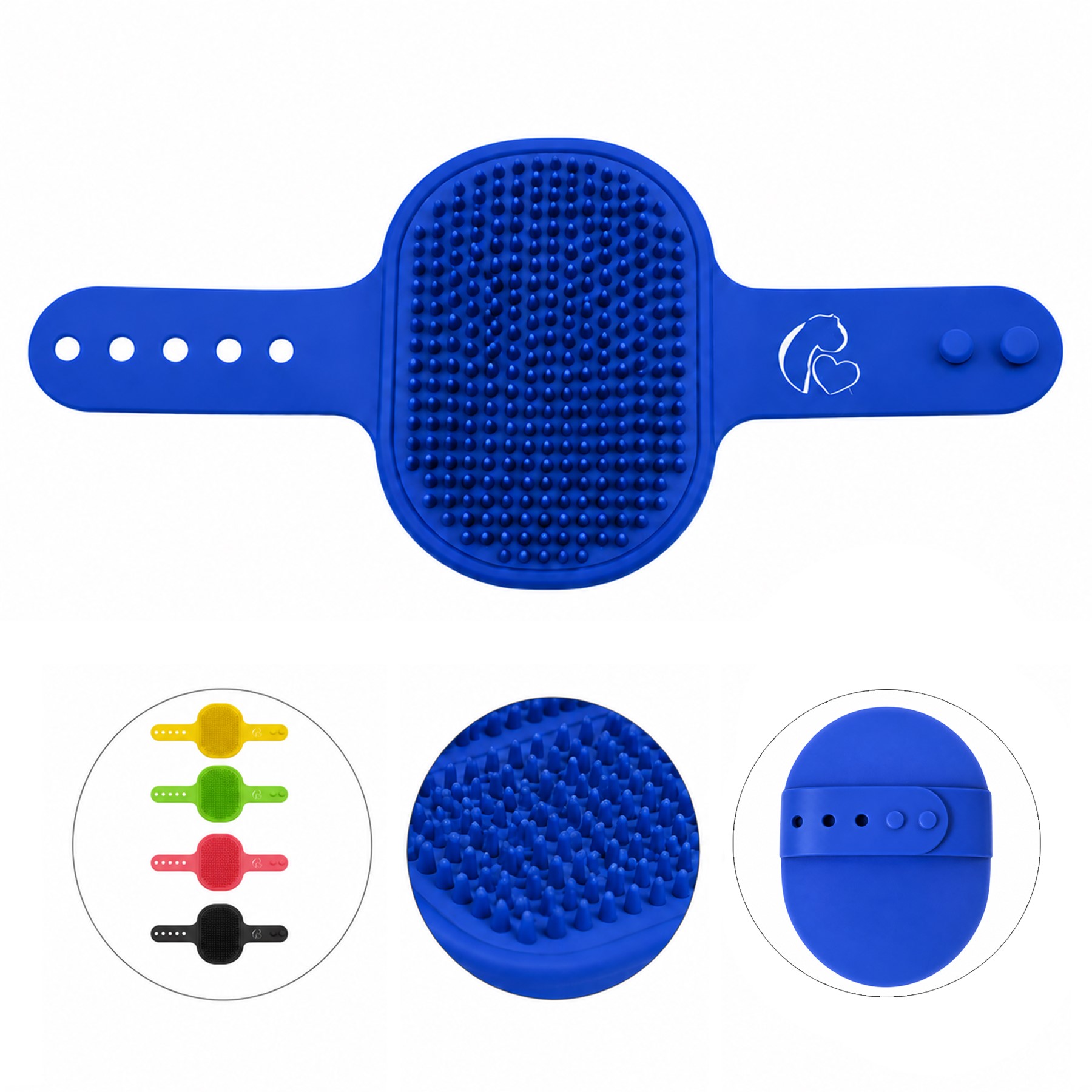 Adjustable Silicone Pet Bath Massage Brush