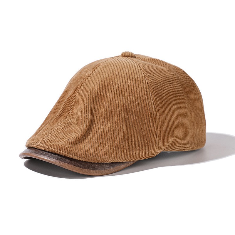 Corduroy Reversible Newsboy Cap — view 2