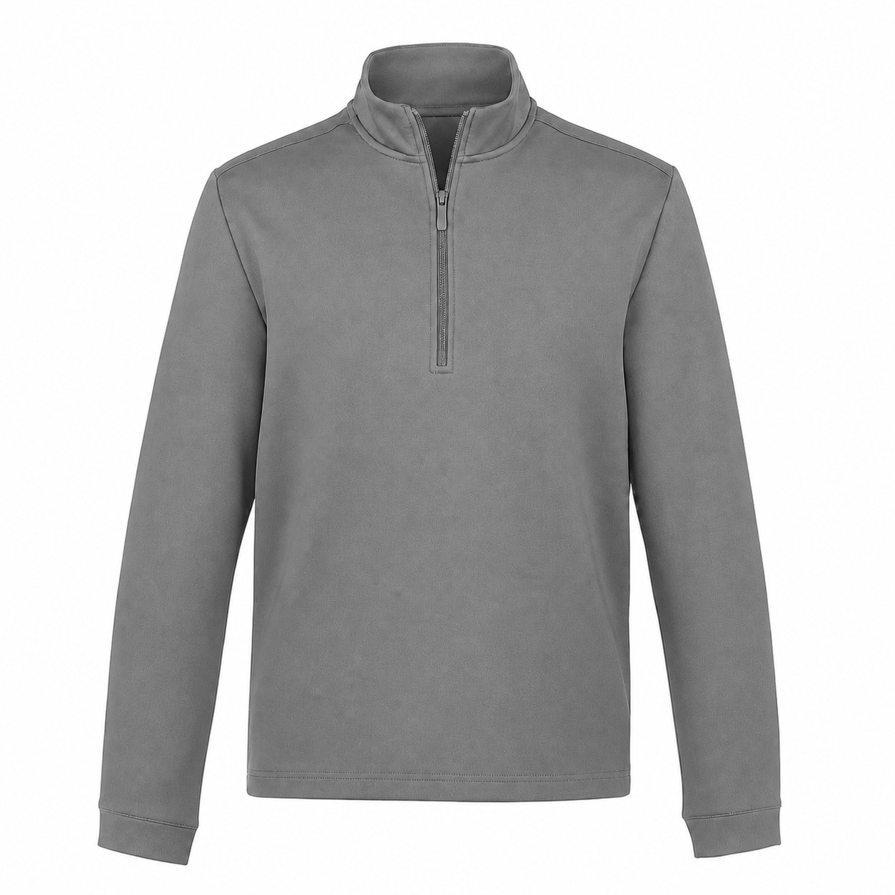 Men's Fleece Mock Neck Pullover — Gray