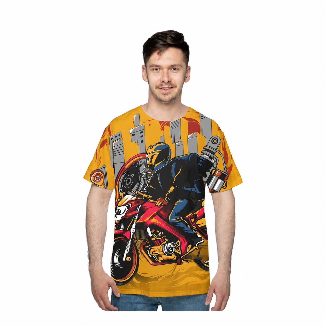Short Sleeve Fit T-Shirt — Gold