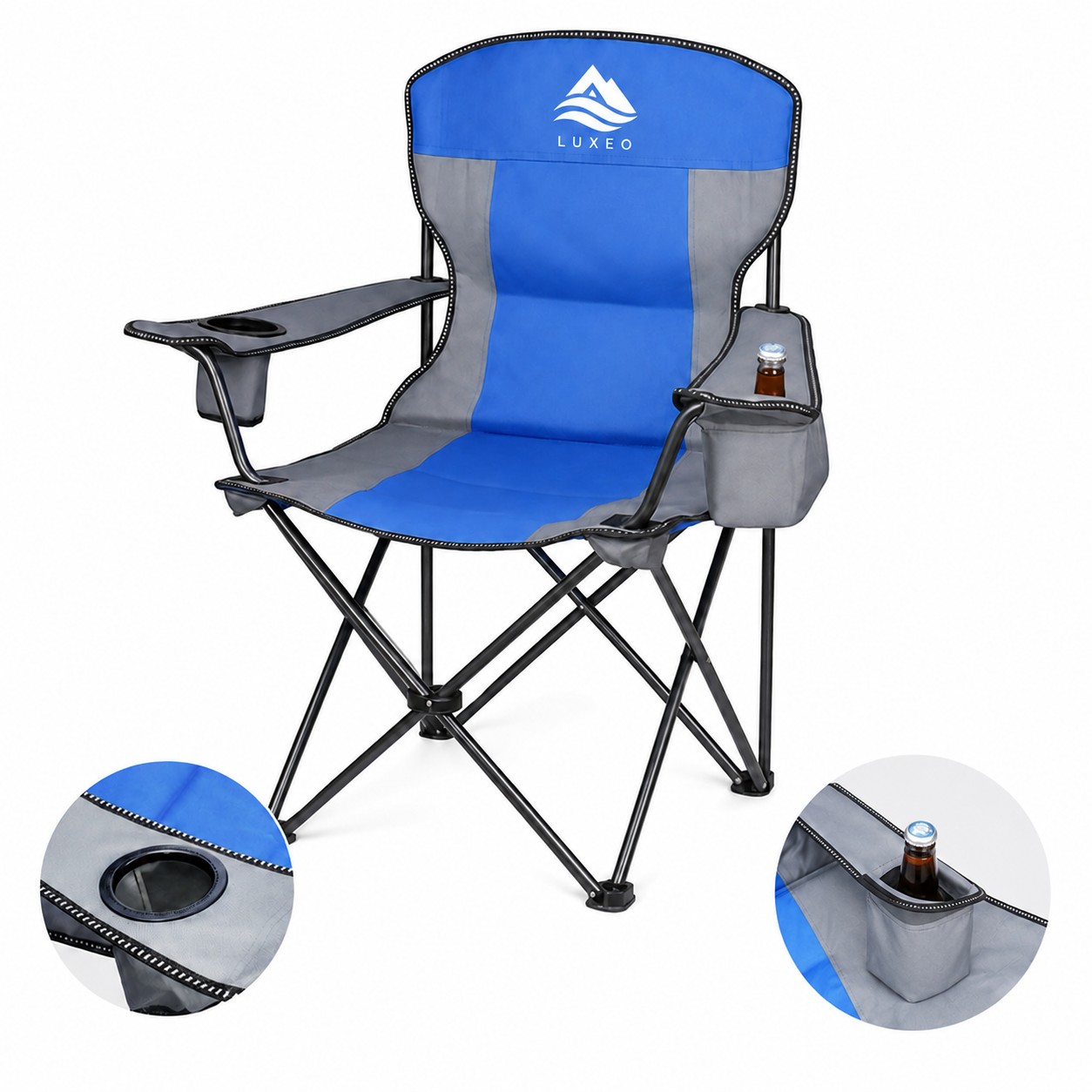 Cooler Pouch Folding Camp Chair