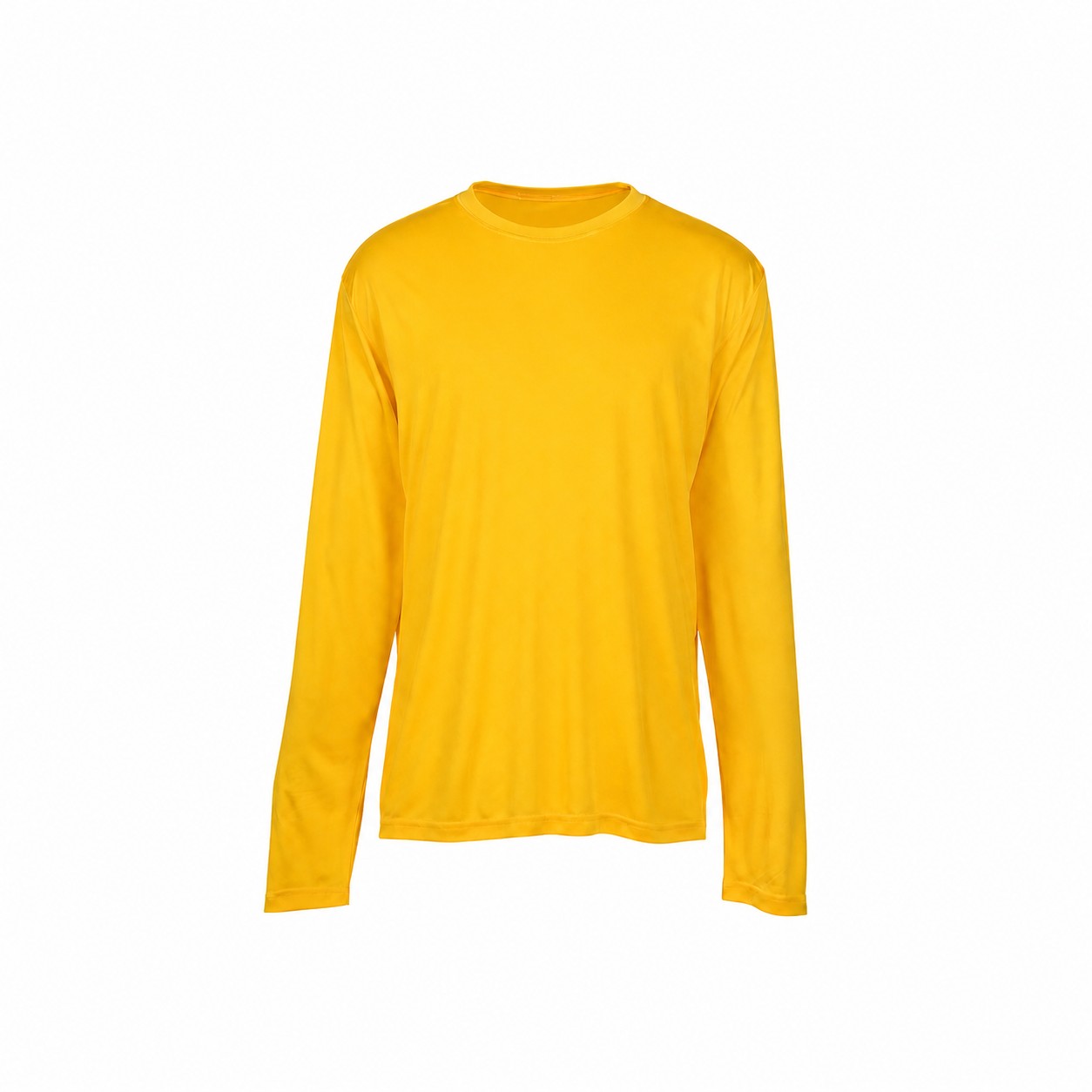 Performance Polyester Long Sleeve Tee — Yellow