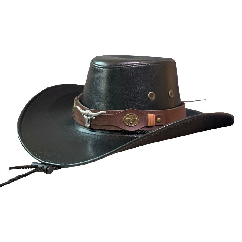 Polyester Western Shade Hat With Chin Cord — view 2