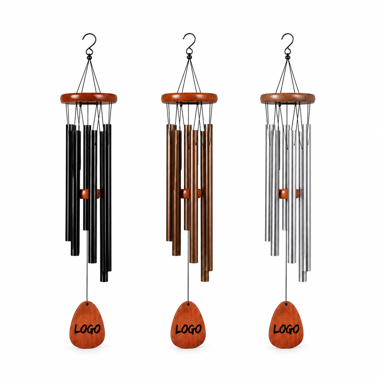 Six Tube Pine Aluminum Wind Chime