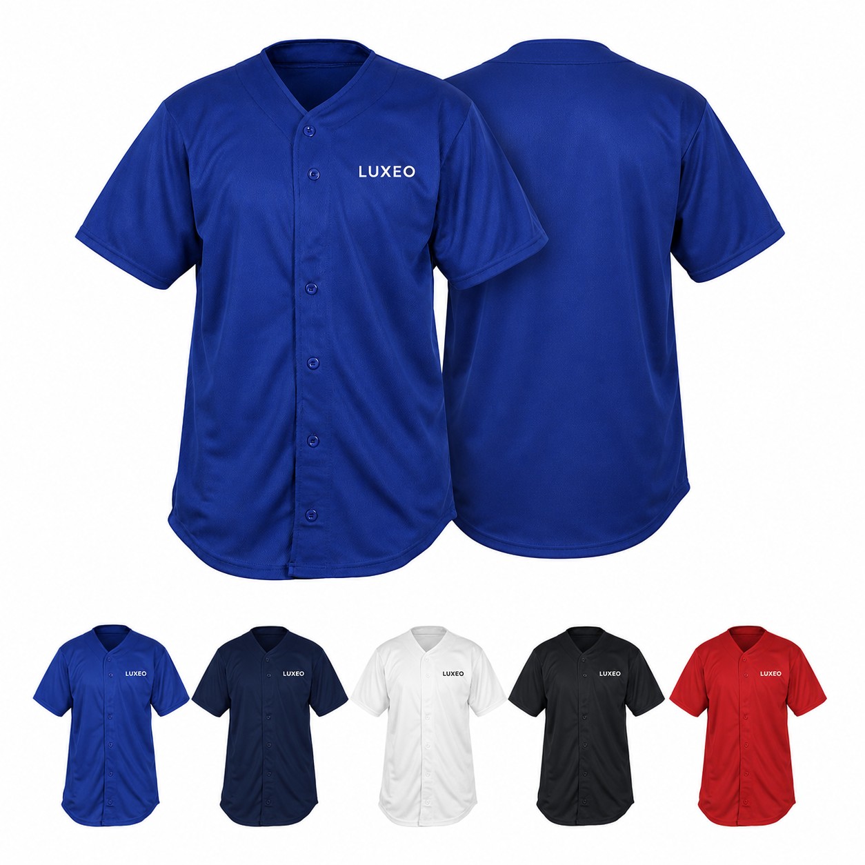 Mesh Full Button Baseball Jersey