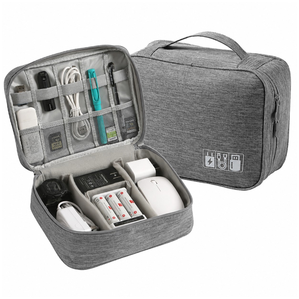 Oxford Electronics Organizer Storage Bag — Gray