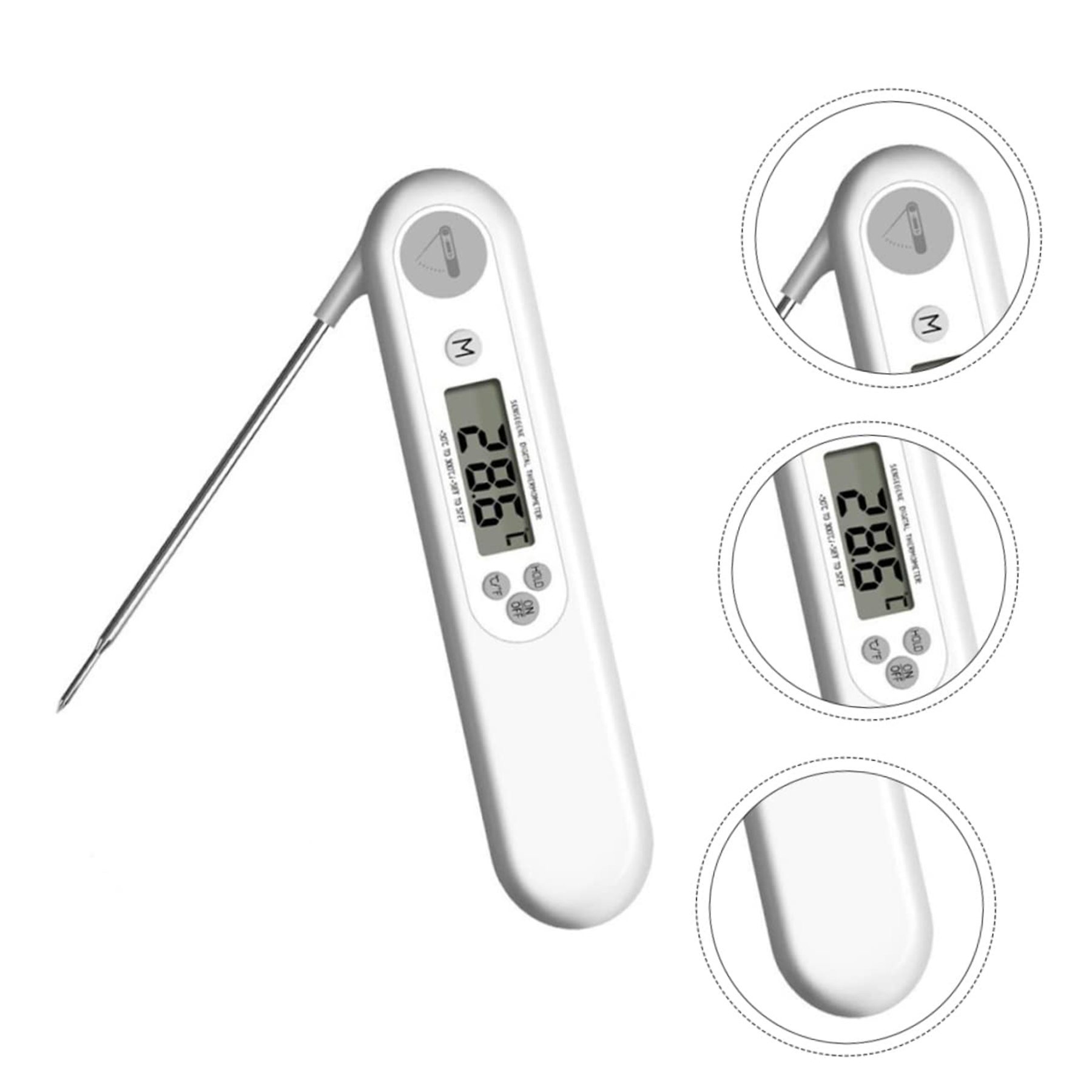 Folding Probe Digital Thermometer — view 2