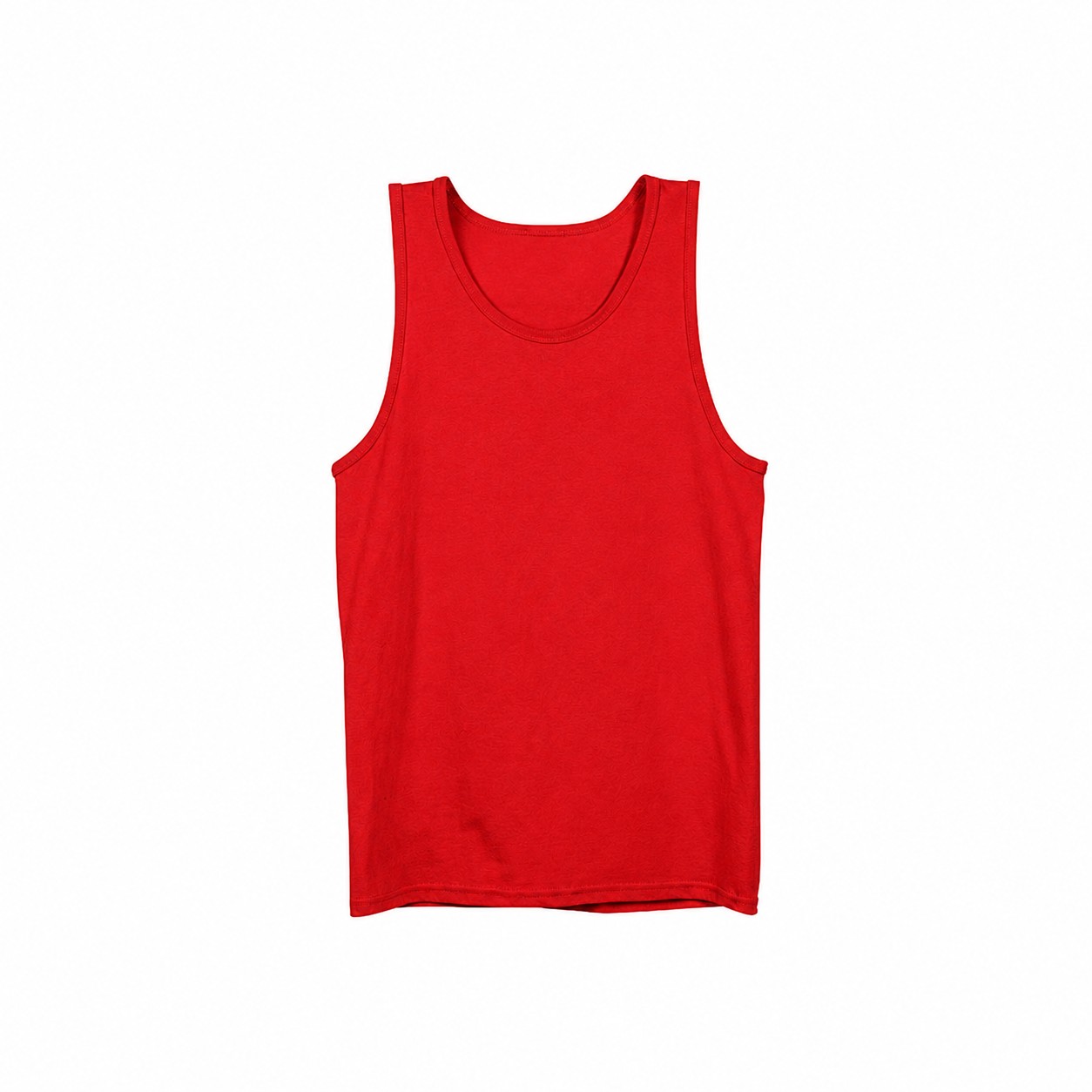 Classic Cotton Men's Tank Top — Red