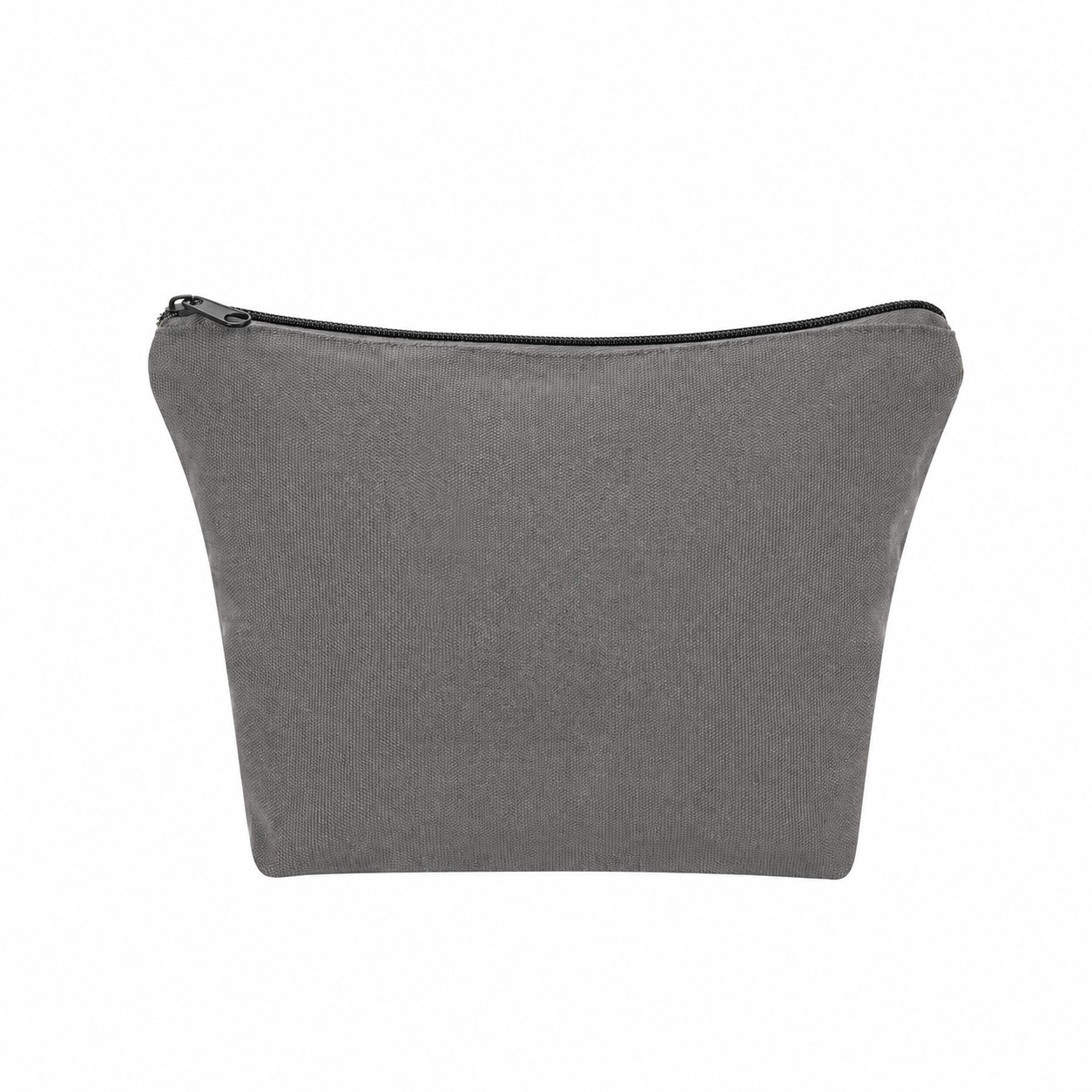 Cotton Makeup Bag — Gray