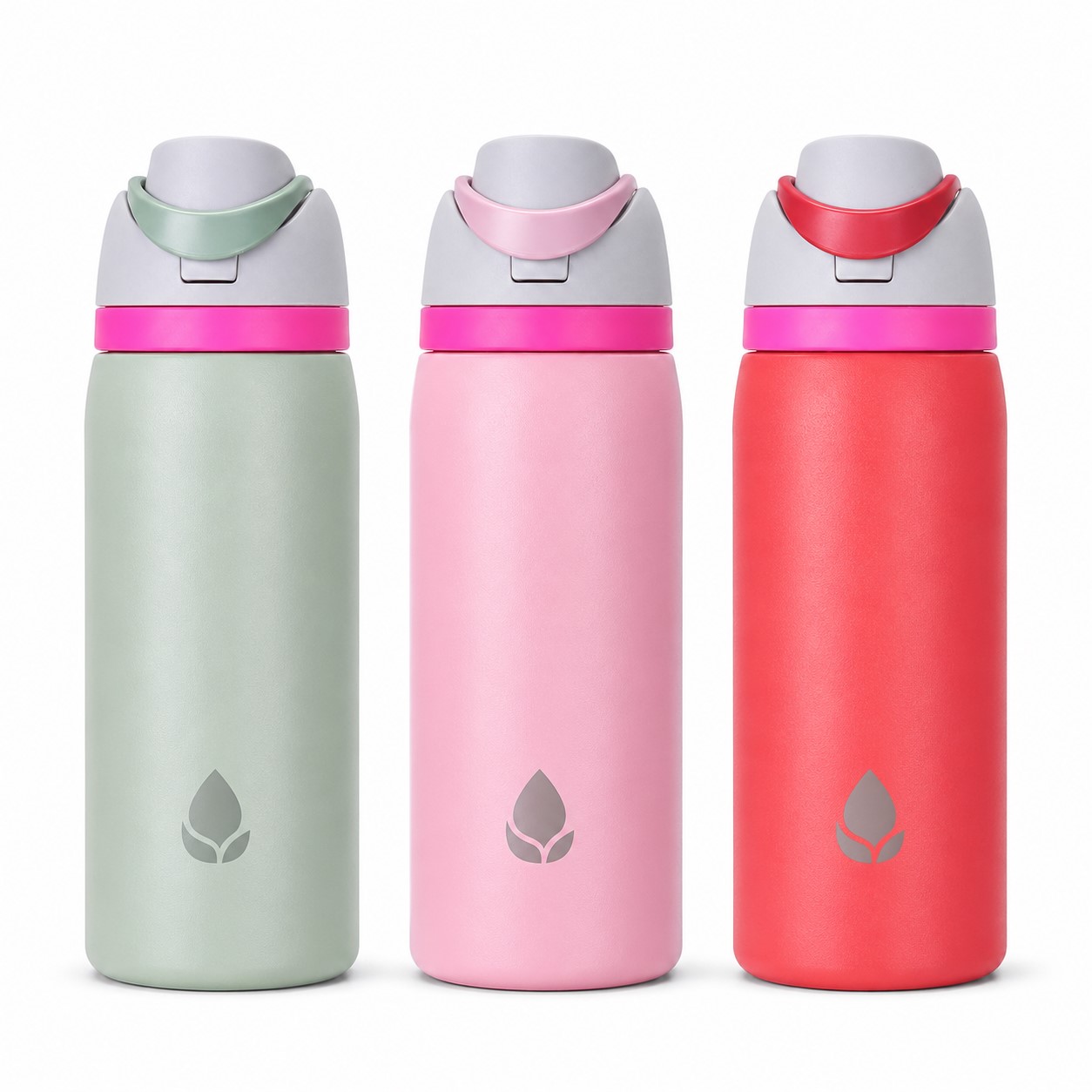 24 Oz Dual Sip Stainless Steel Bottle