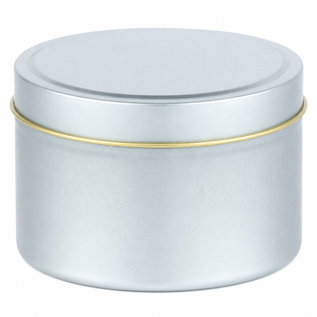 Round Metal Storage Tin With Fitted Lid — view 2