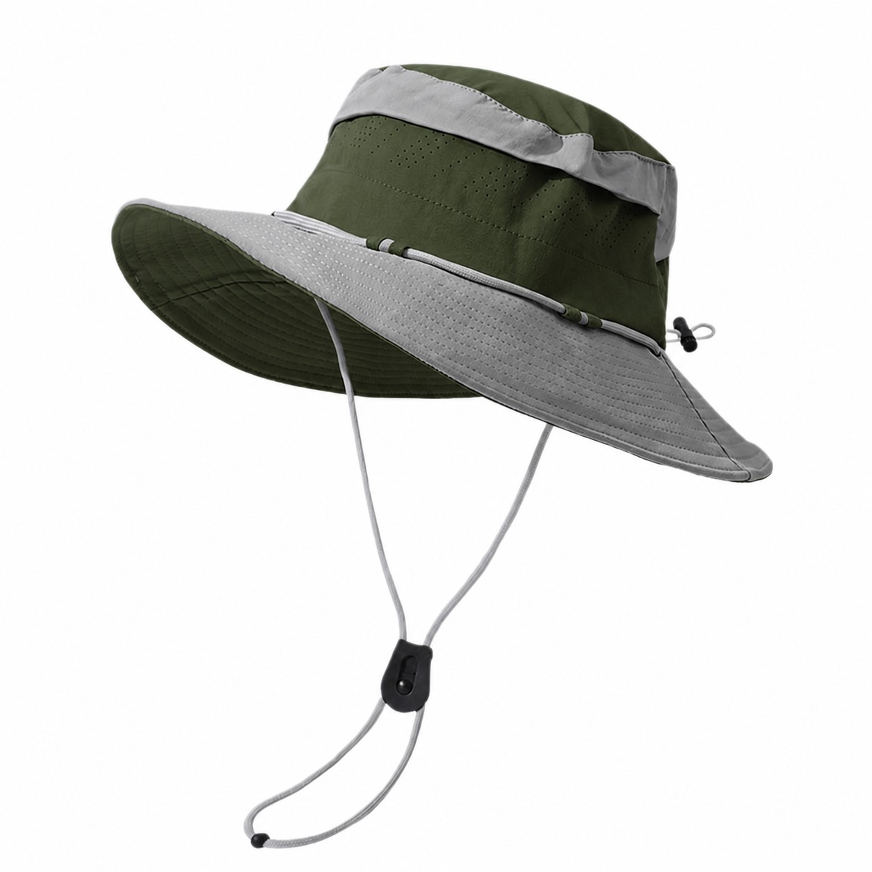 Polyester Vented Boonie Shade Hat — Army Green