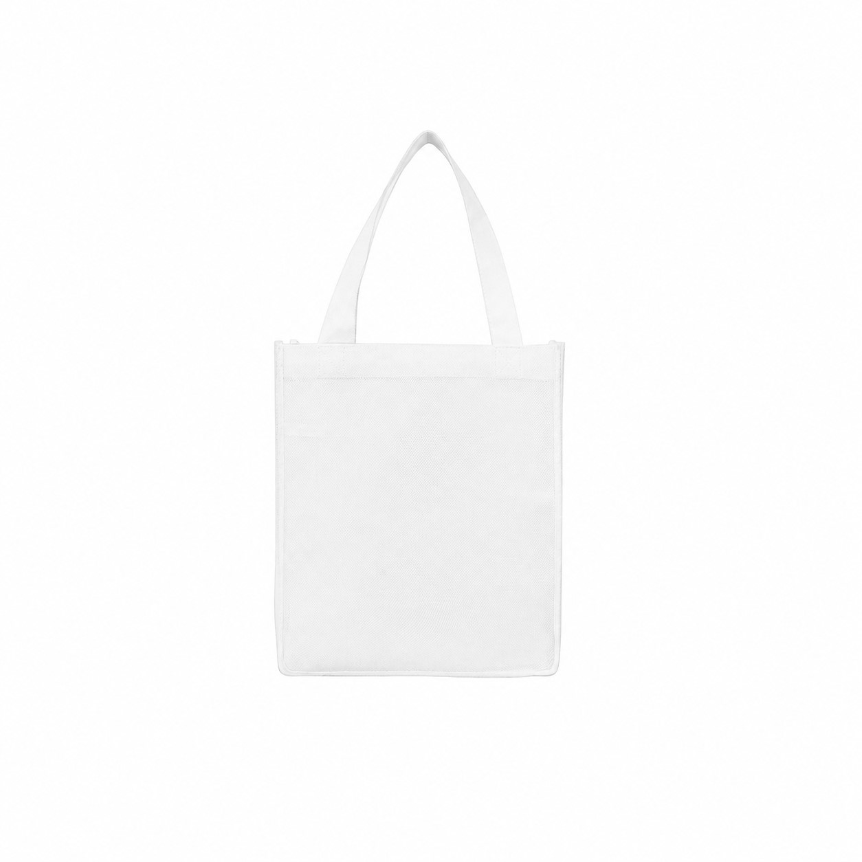 Laminated Non-Woven Tote Bag — White