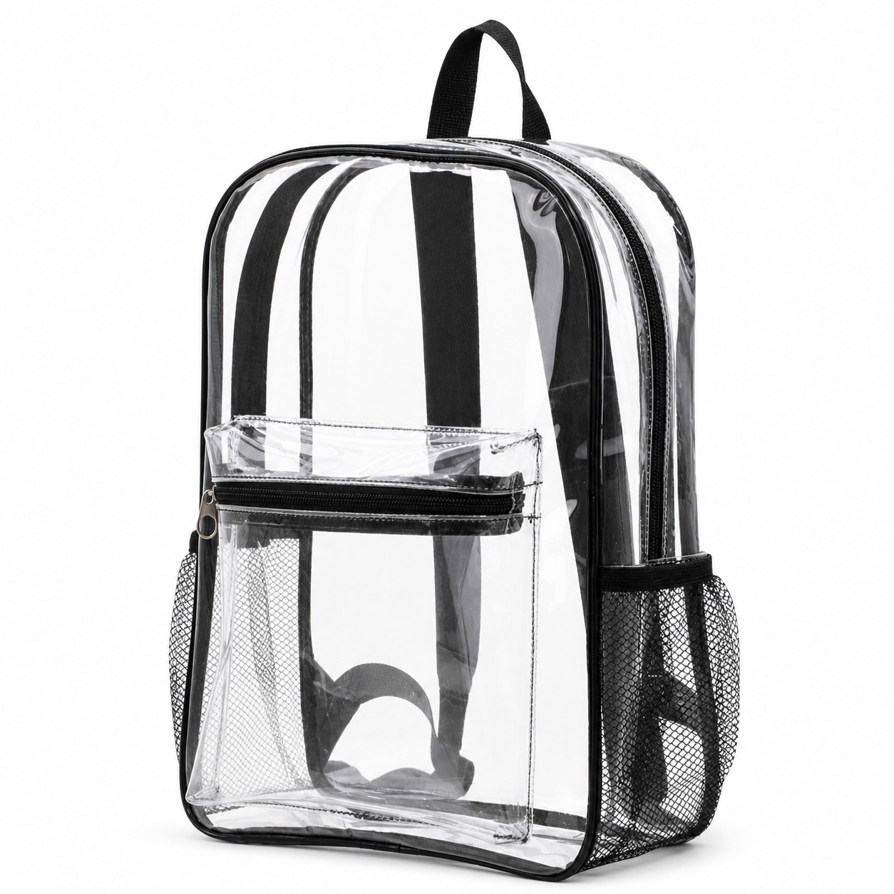 Clear Front Pocket Water Resistant Backpack — view 2
