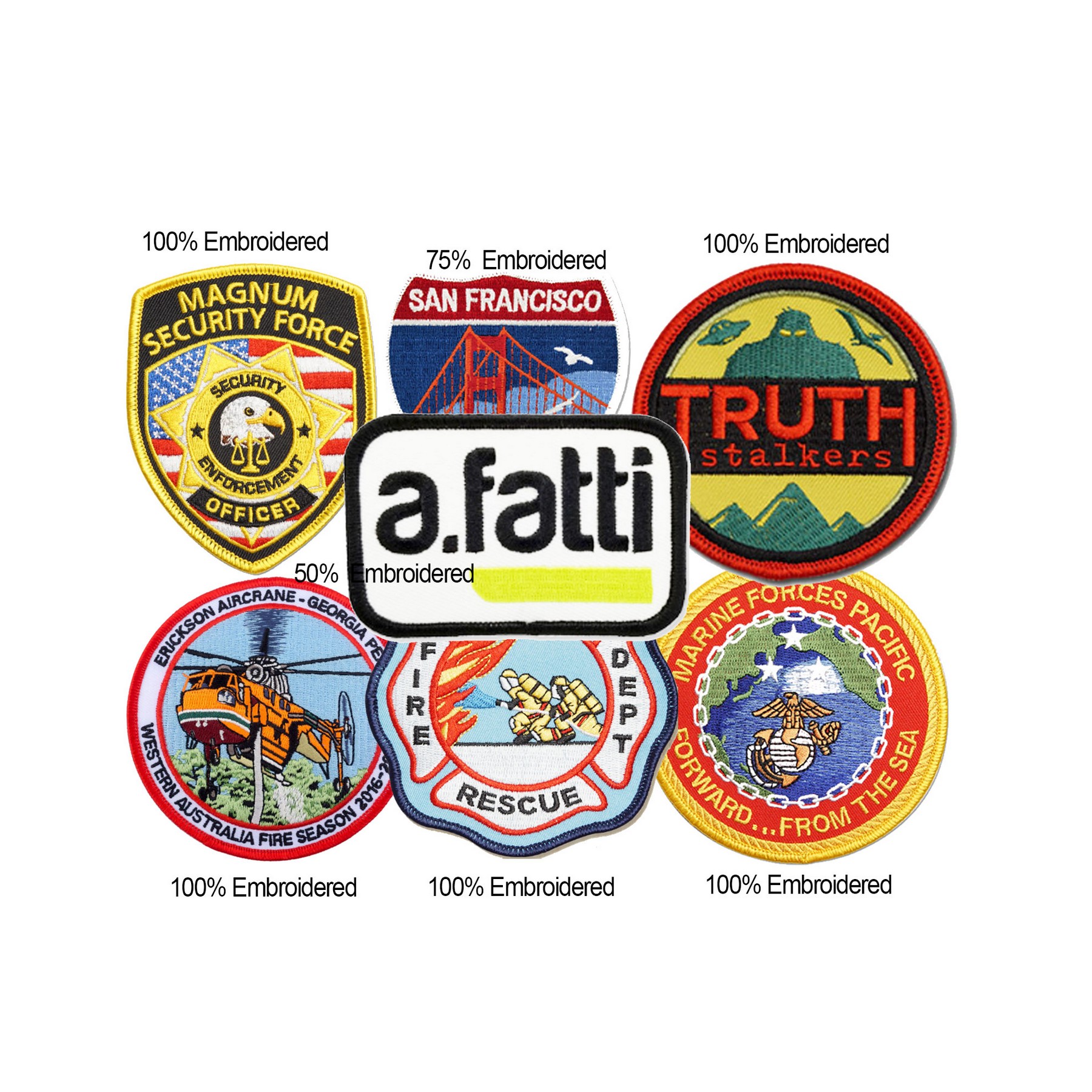 3-Inch Polyester Twill Patch — view 2
