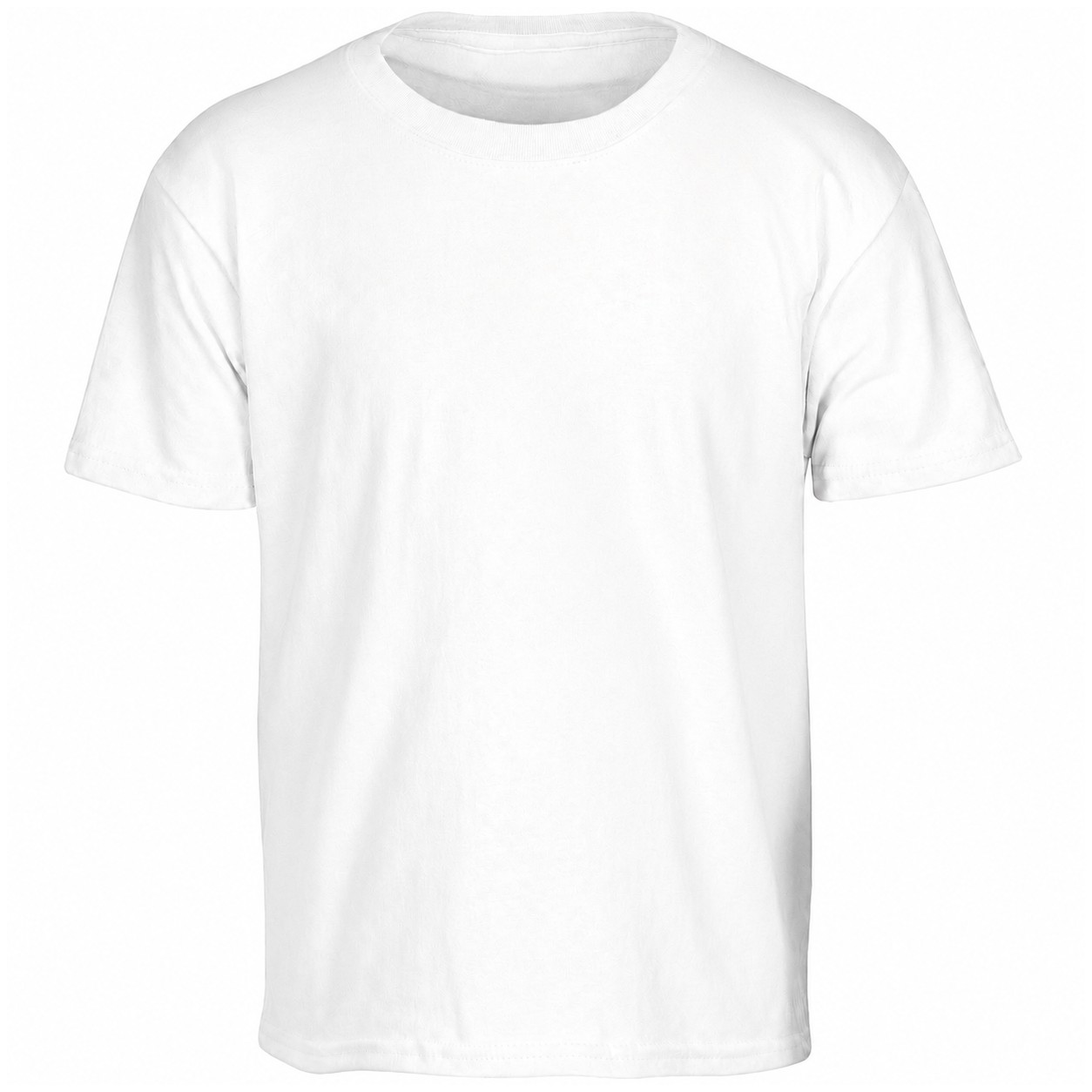 Youth Cotton T Shirt — White