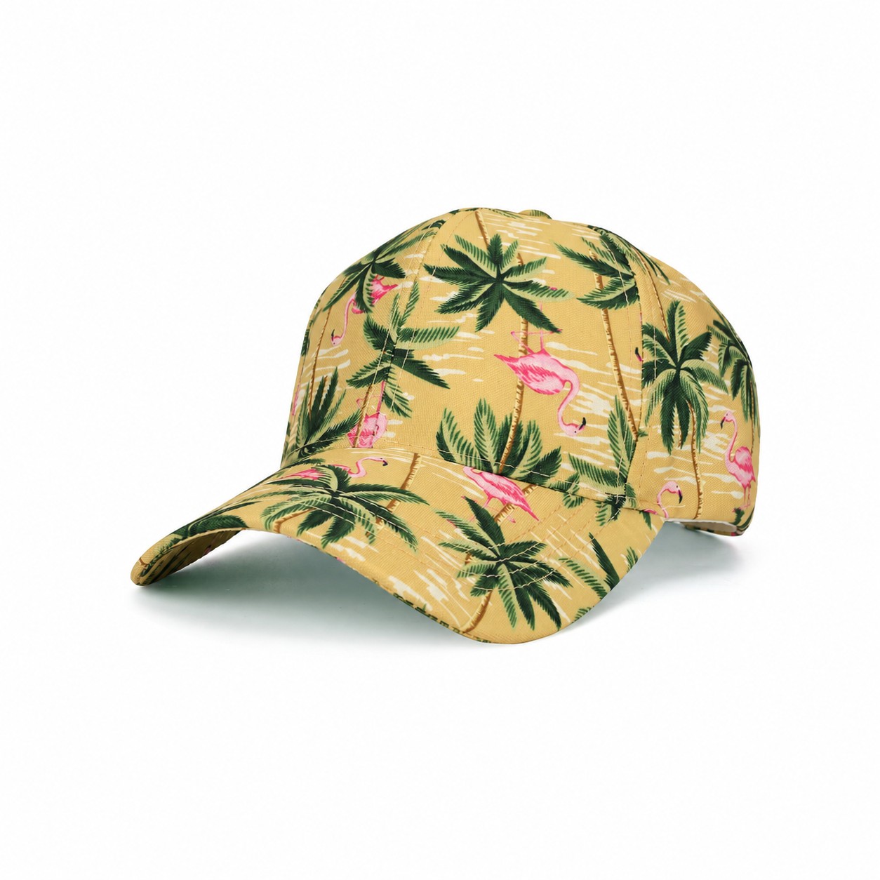 Lightweight Polyester Structured Cap — Gold
