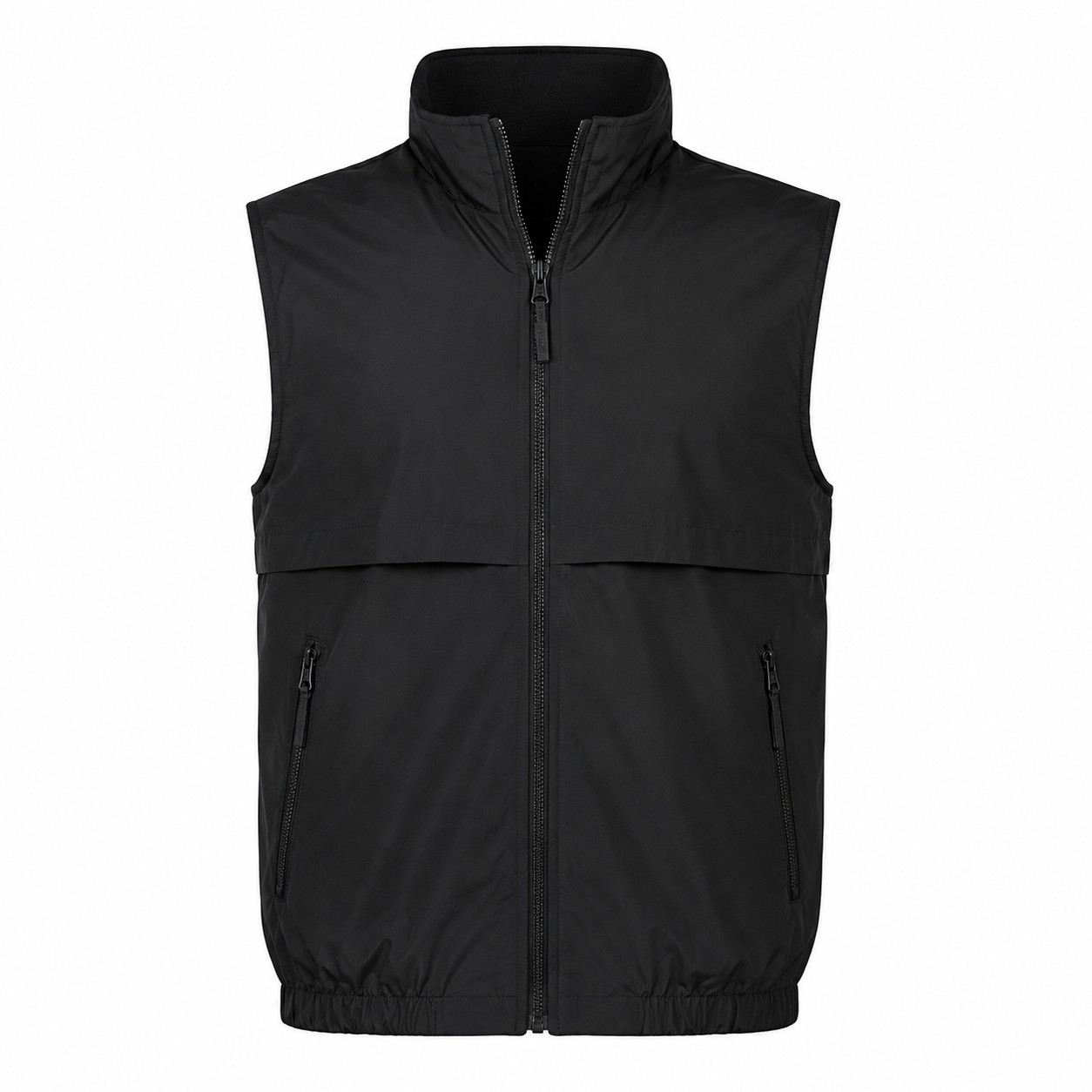 Ladies Polyester Tech Fleece Vest — view 2