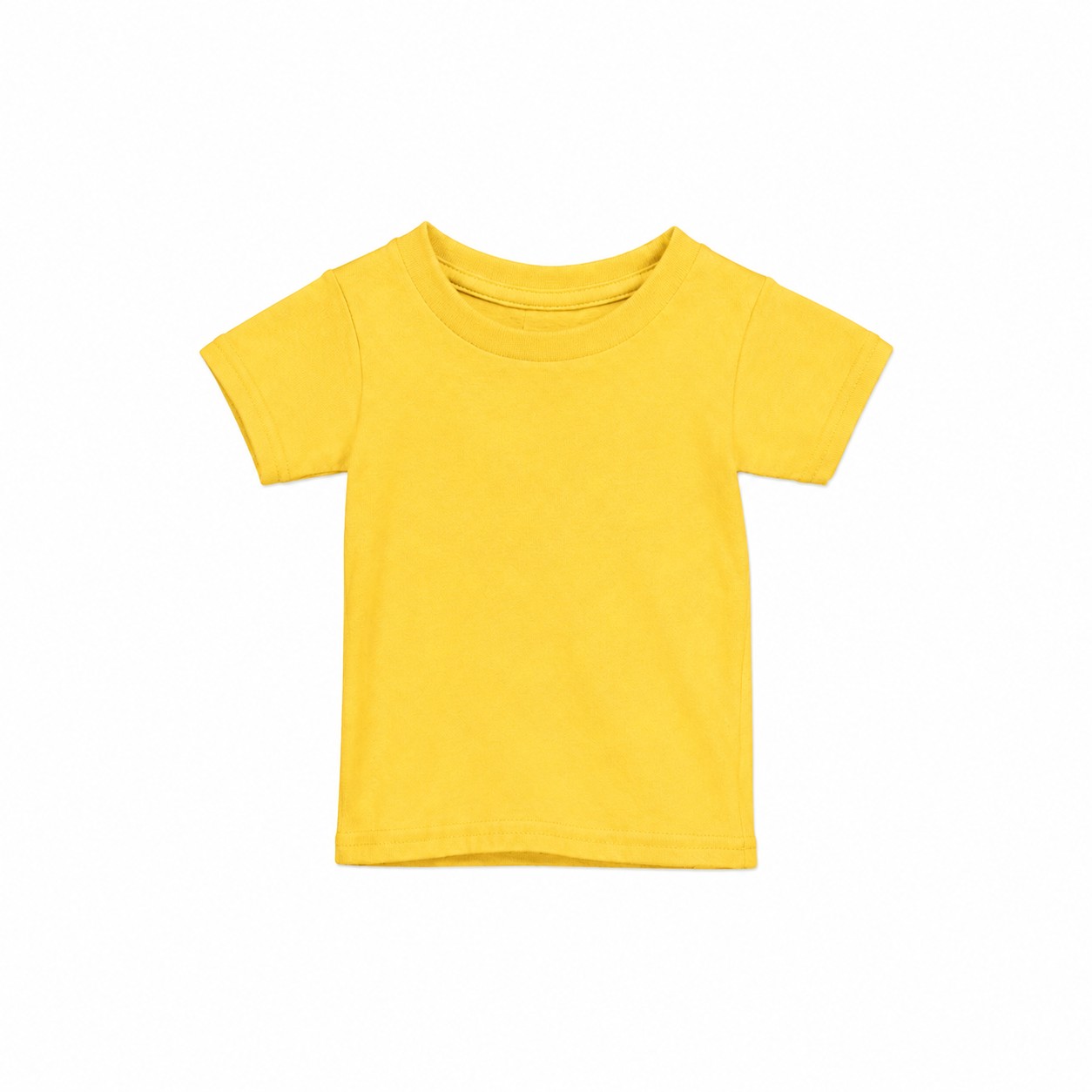Toddler Cotton Short Sleeve T Shirt — Yellow