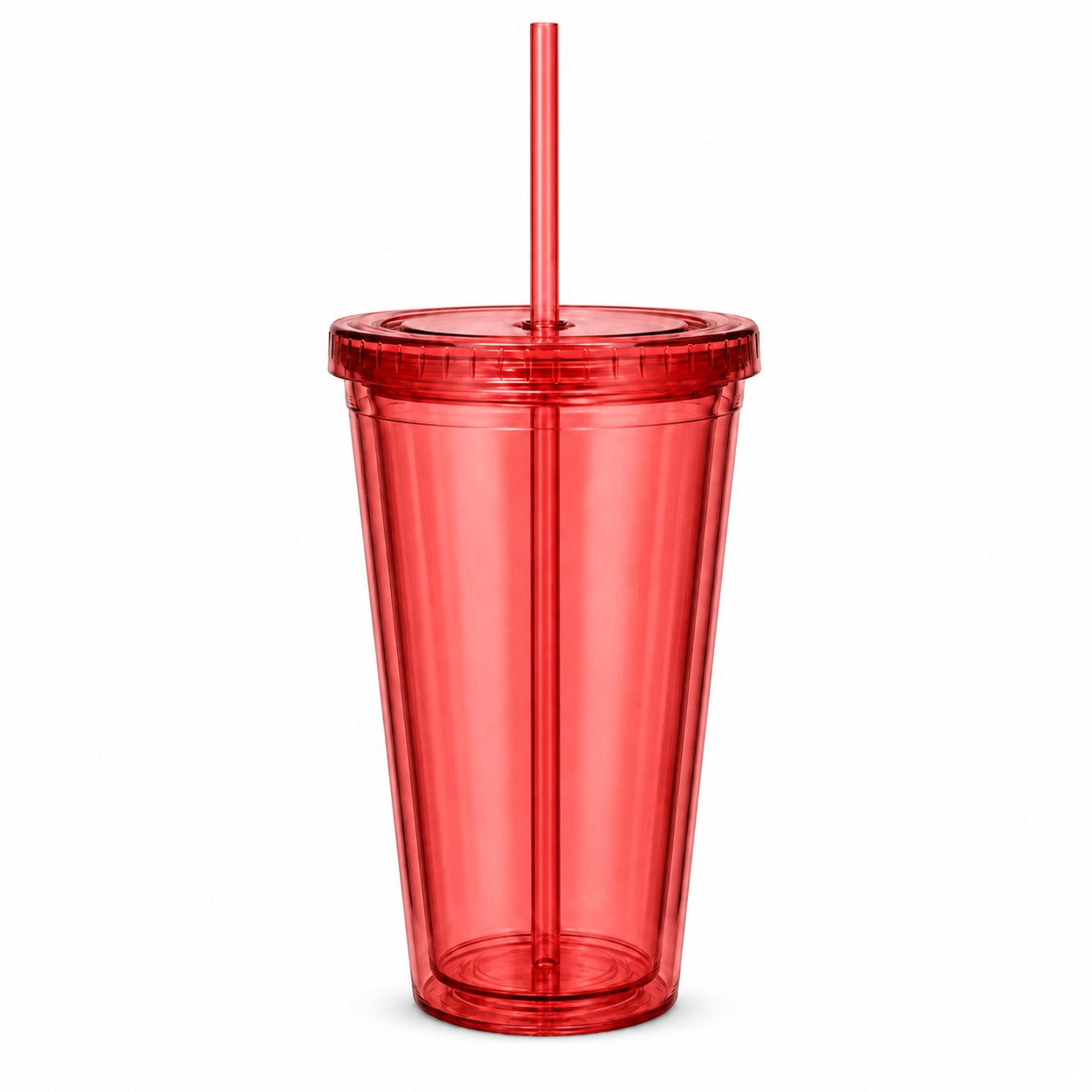 Double Wall 16 Oz Acrylic Journey Tumbler — Red