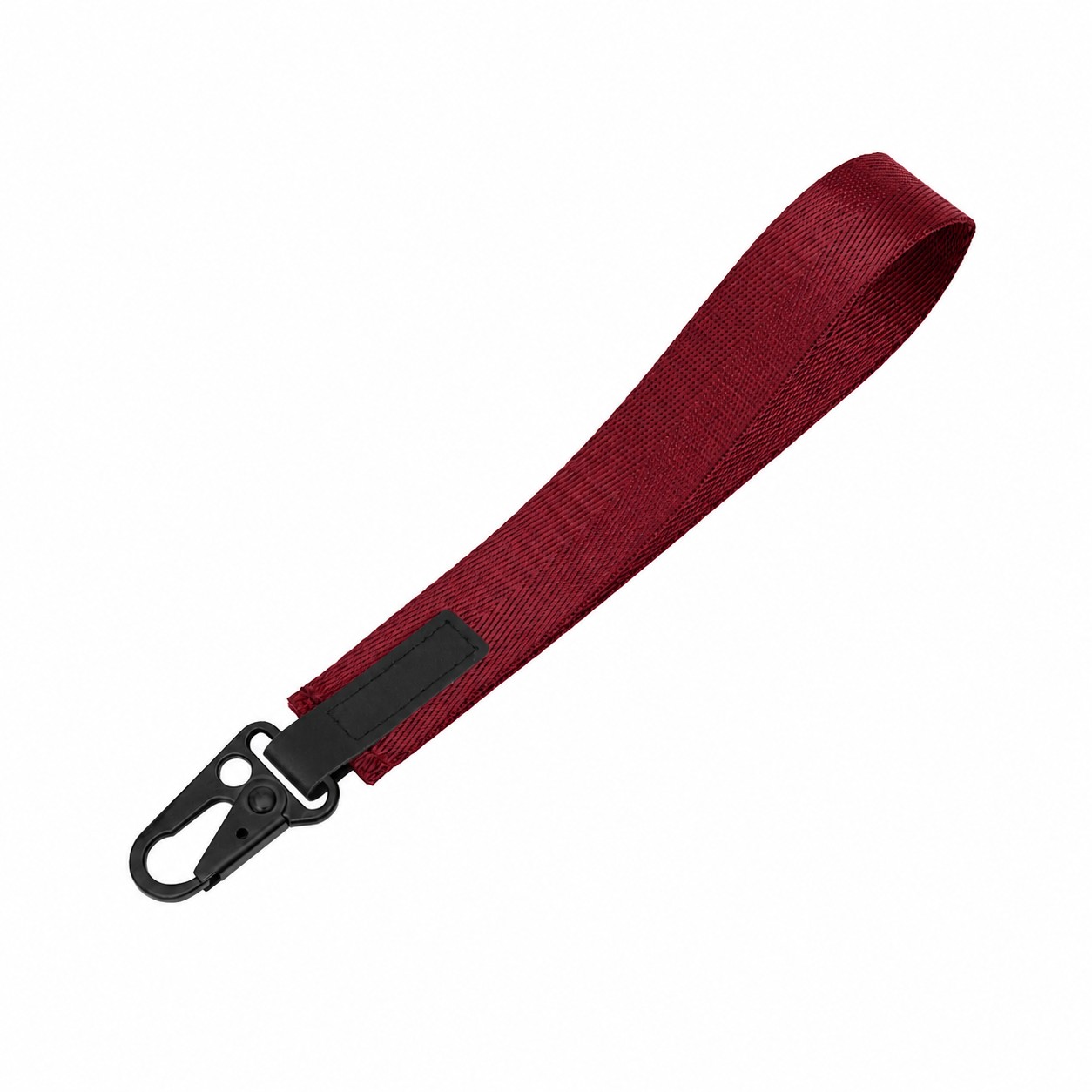 One Inch Nylon Wrist Lanyard — Maroon Red