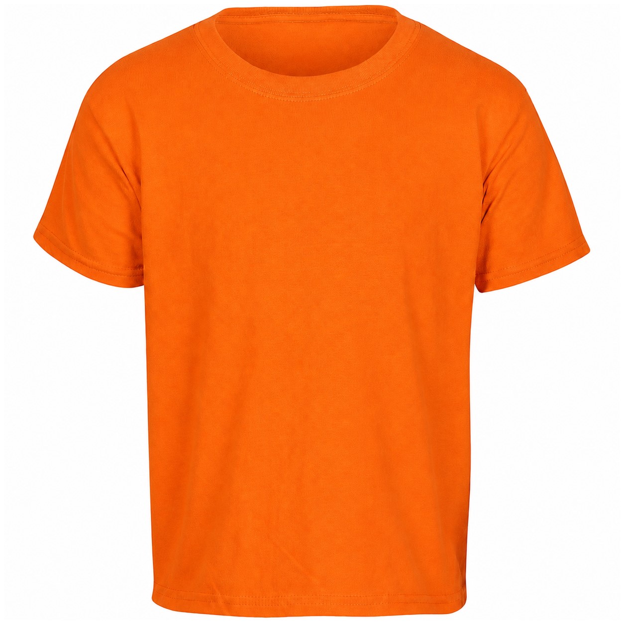 Youth Cotton Short Sleeve Shirt — Orange