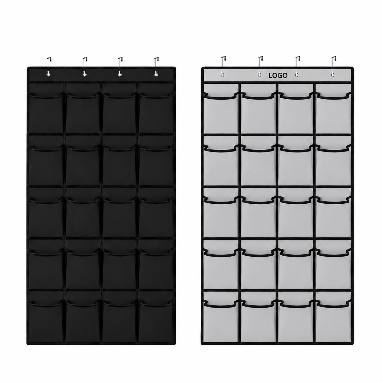 24 Pocket Mesh Over Door Shoe Organizer