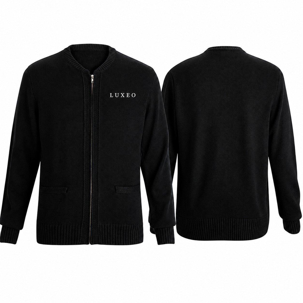 Heavyweight Acrylic Zip Cardigan