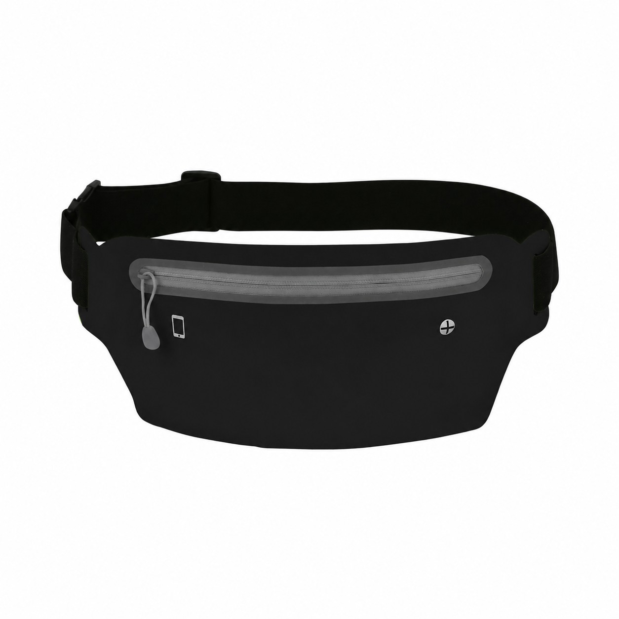 Spandex Running Fanny Pack — Gray