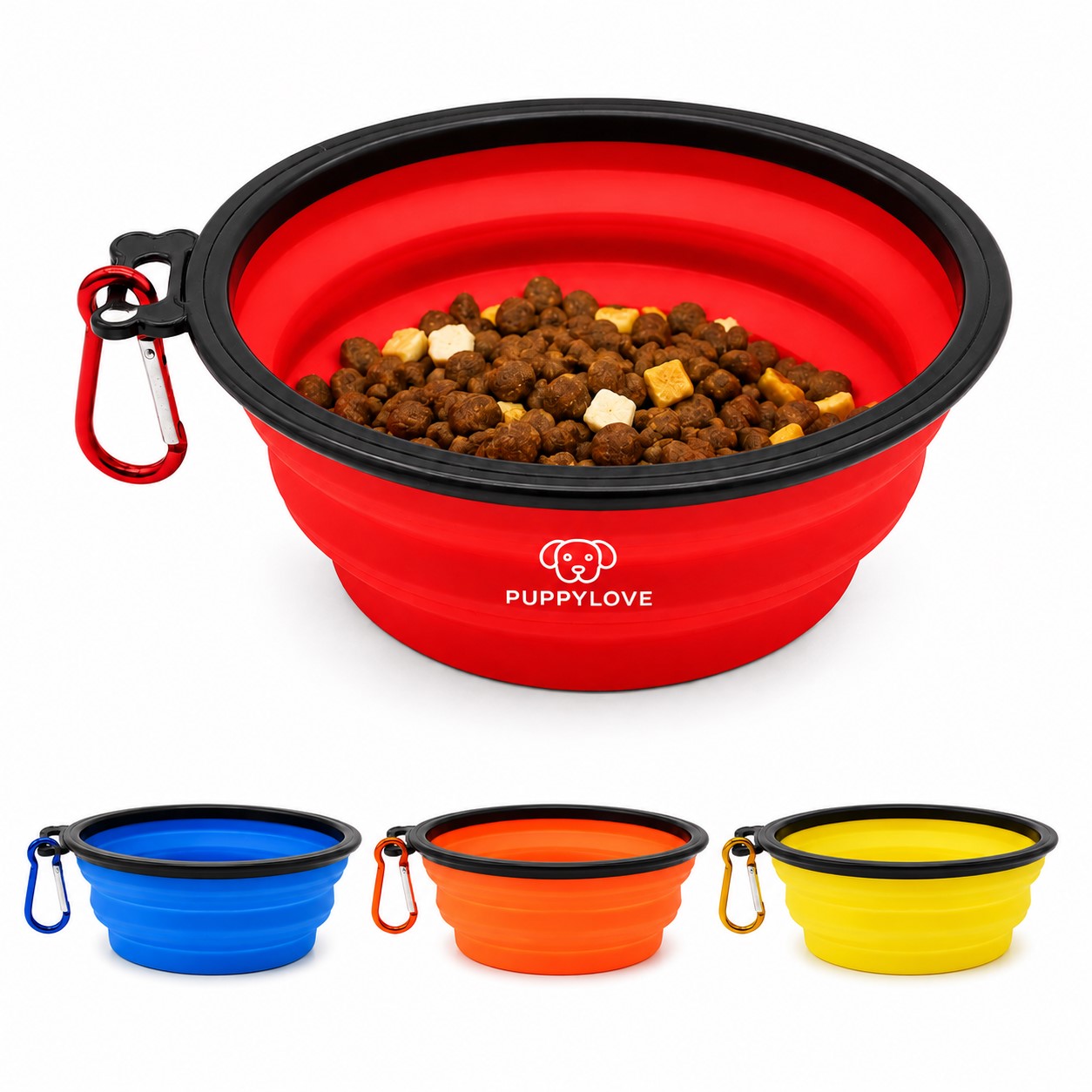 Polypropylene Folding Pet Bowl With Clip