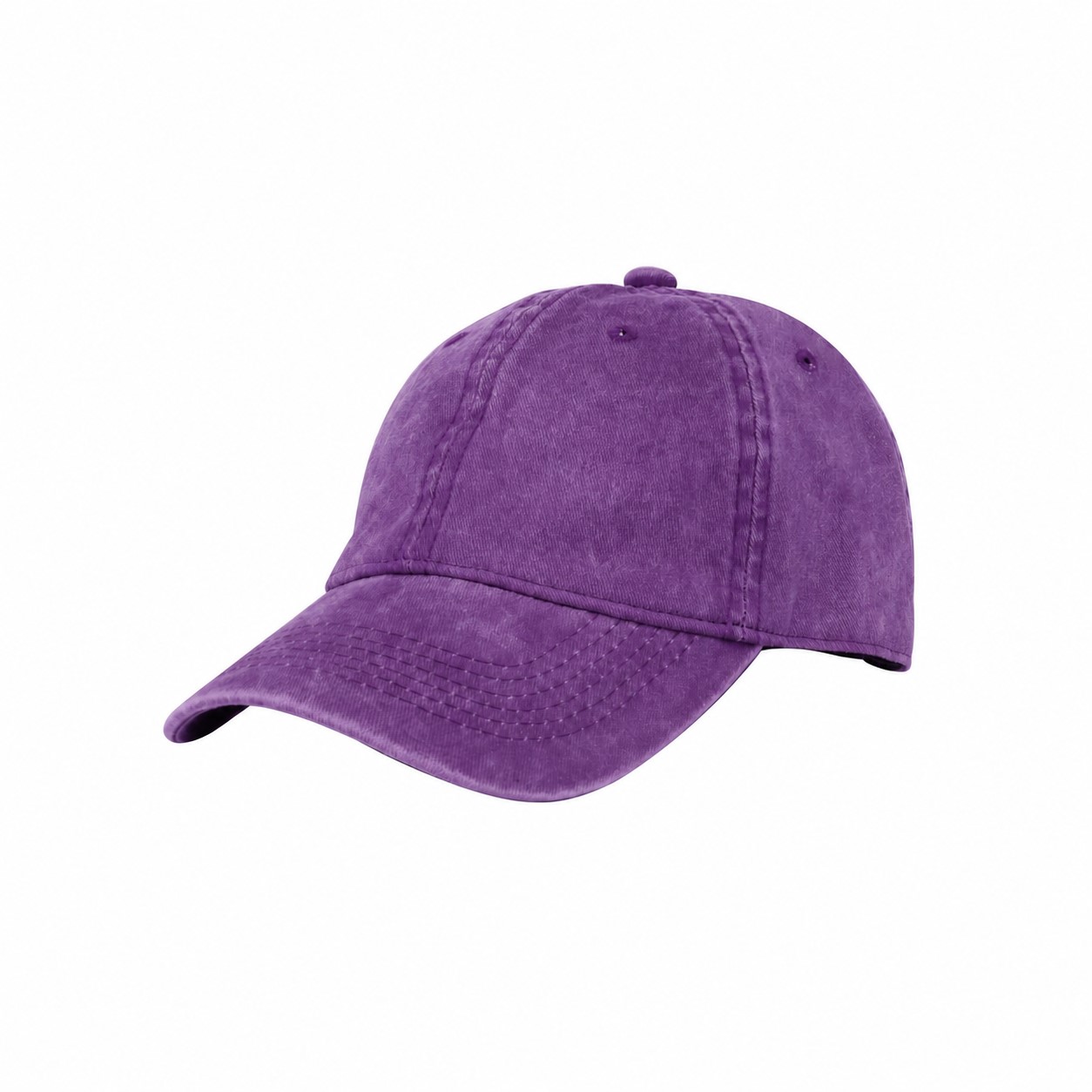 Cotton Baseball Cap — Purple