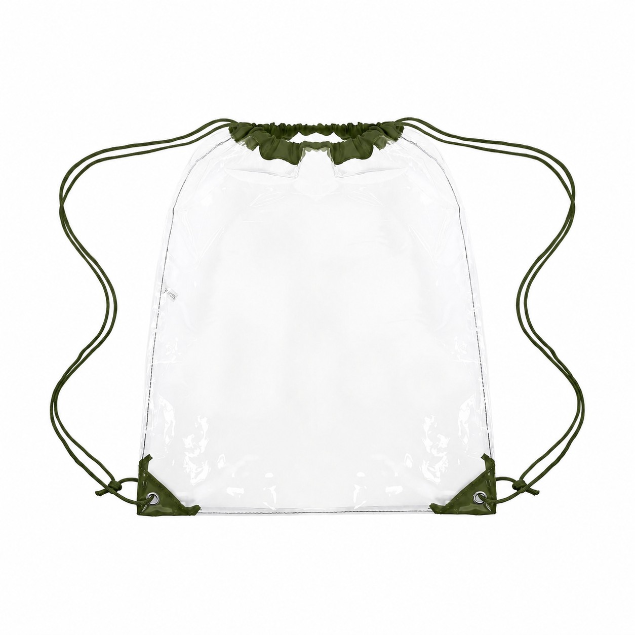 Large Reinforced Corners Drawstring Bag — Army Green