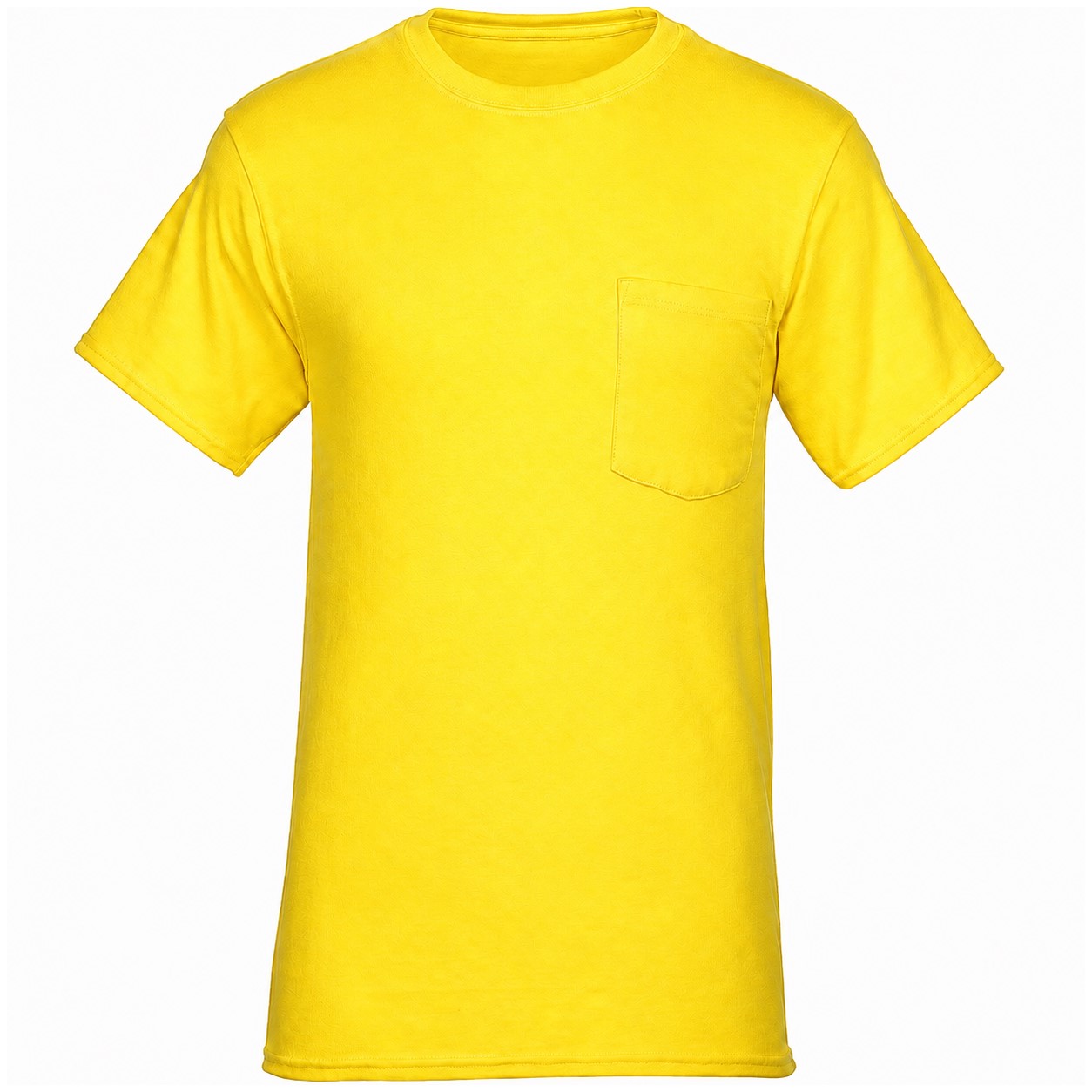 Reinforced Pocket Workwear T Shirt — Yellow